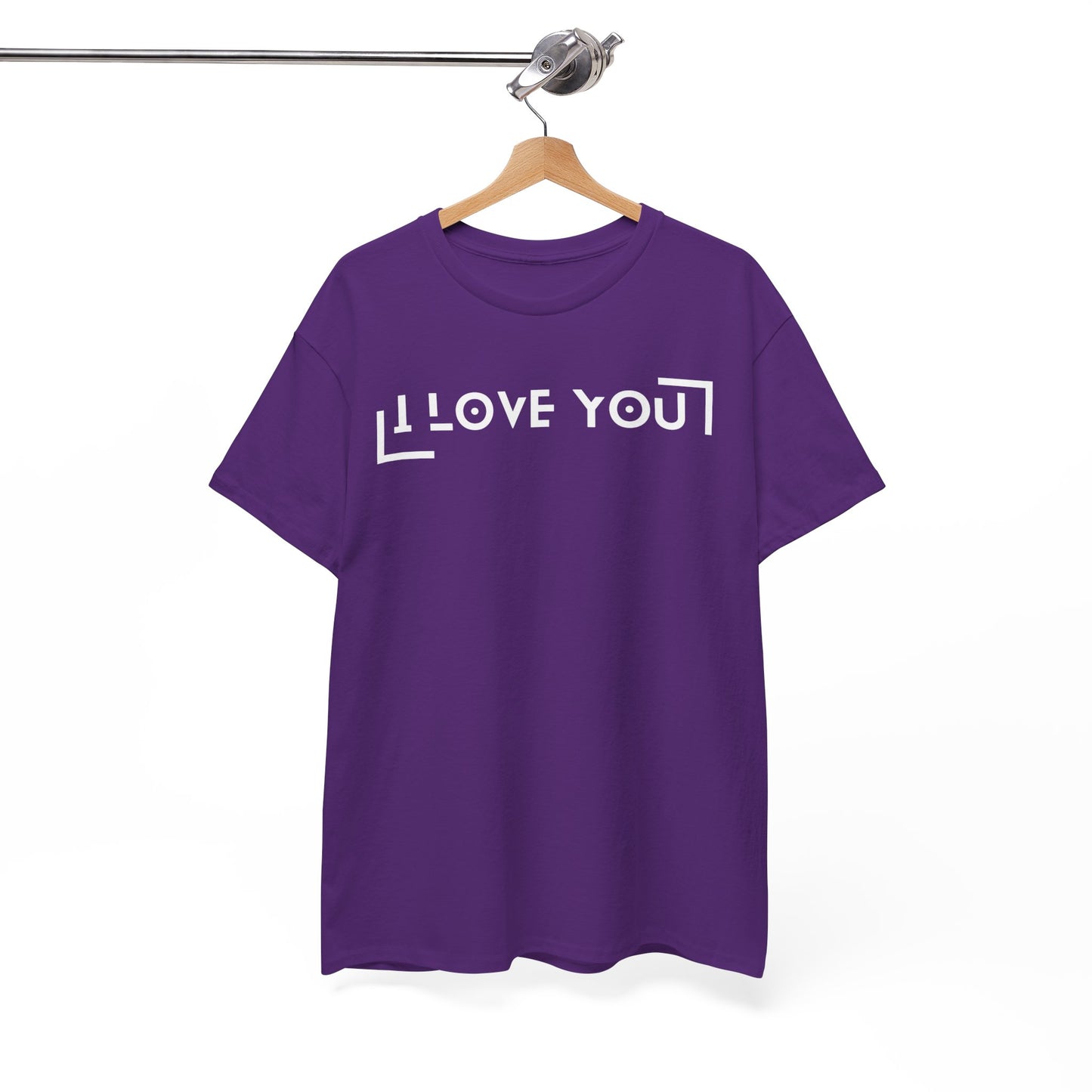 I Love You - Classic Graphic Print Unisex Heavy 100% Cotton Tee