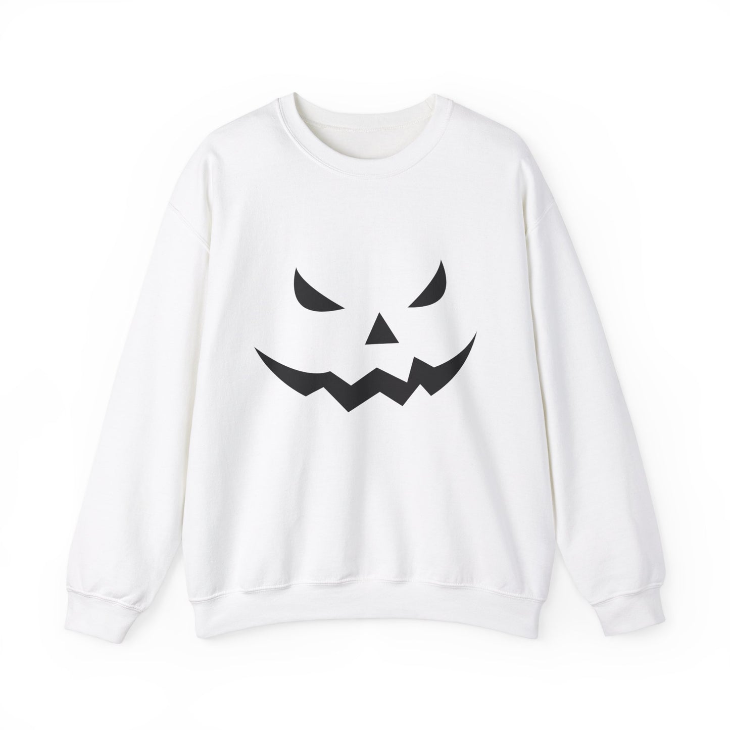 Pumpkin Face- Classic Graphic Print Unisex Heavy Blend™ Crewneck Sweatshirt