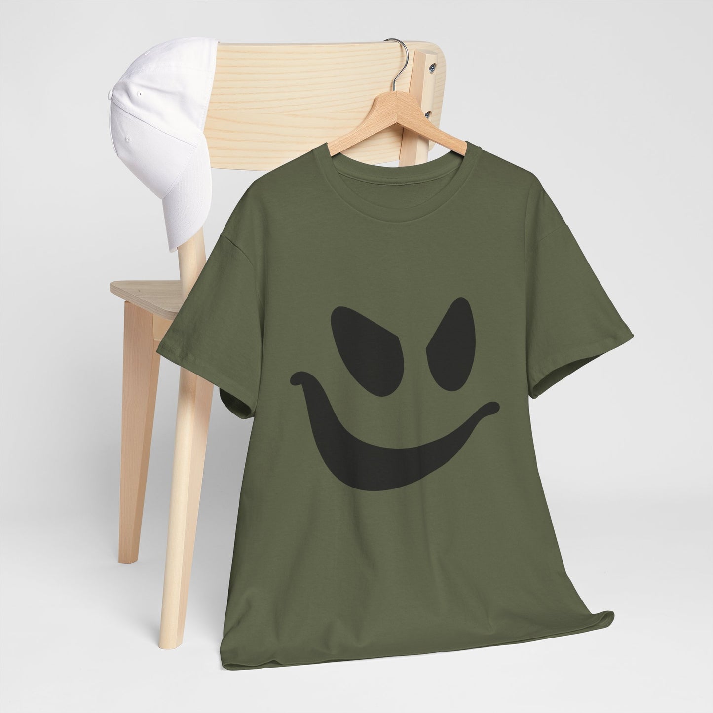 Ghost Face- Graphic Print Unisex Heavy 100% Cotton Tee