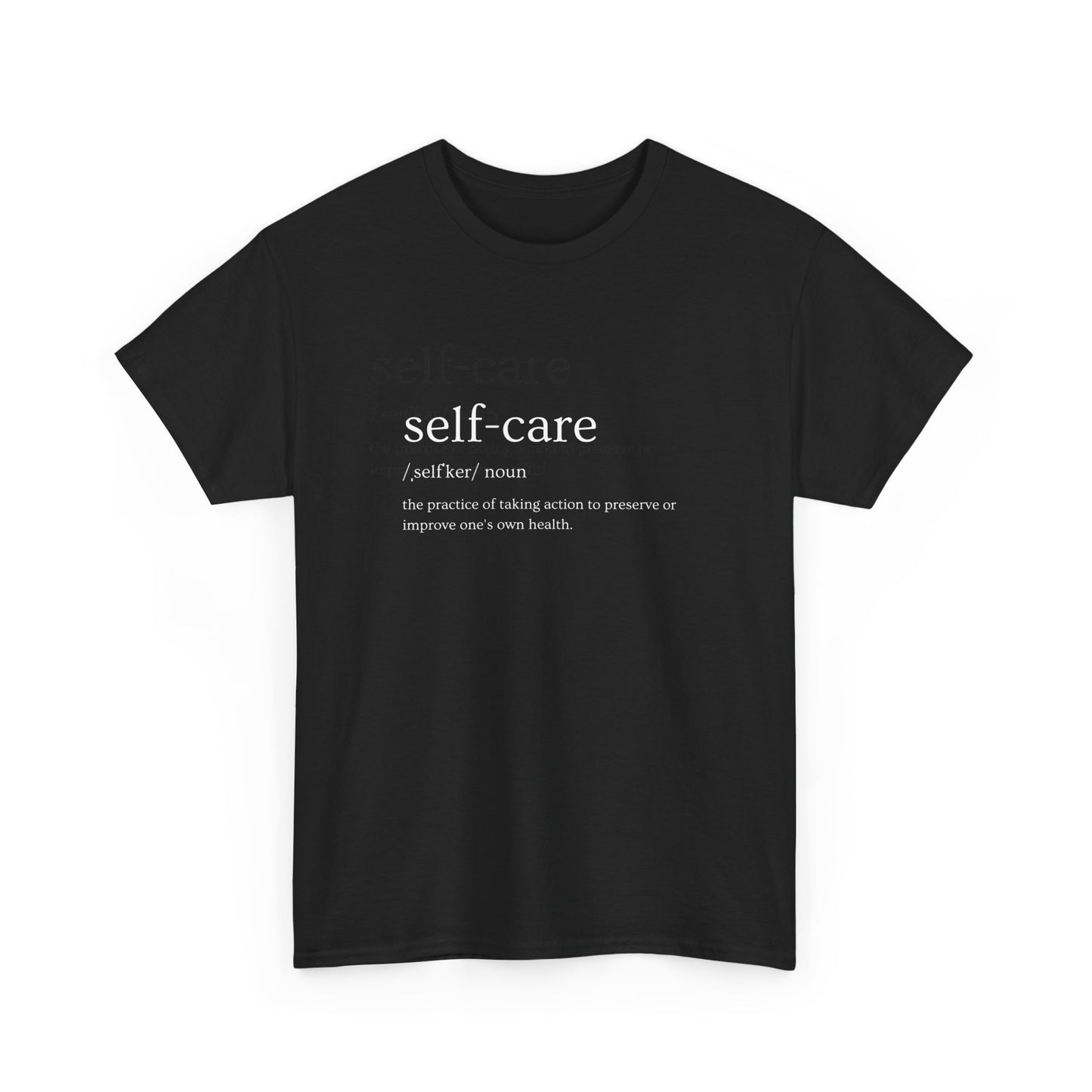 Love Cloth Self Care - Unisex Heavy 100% Cotton Graphic Print Tee