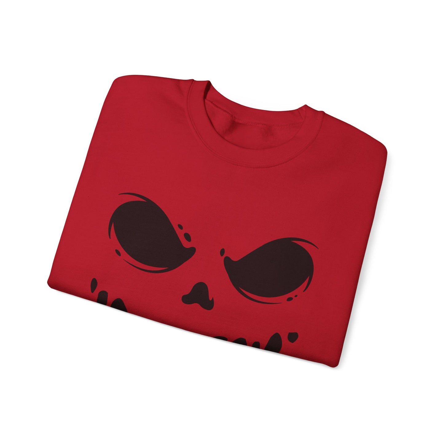 Ghoul Face- Graphic Print Unisex Heavy Blend™ Crewneck Sweatshirt