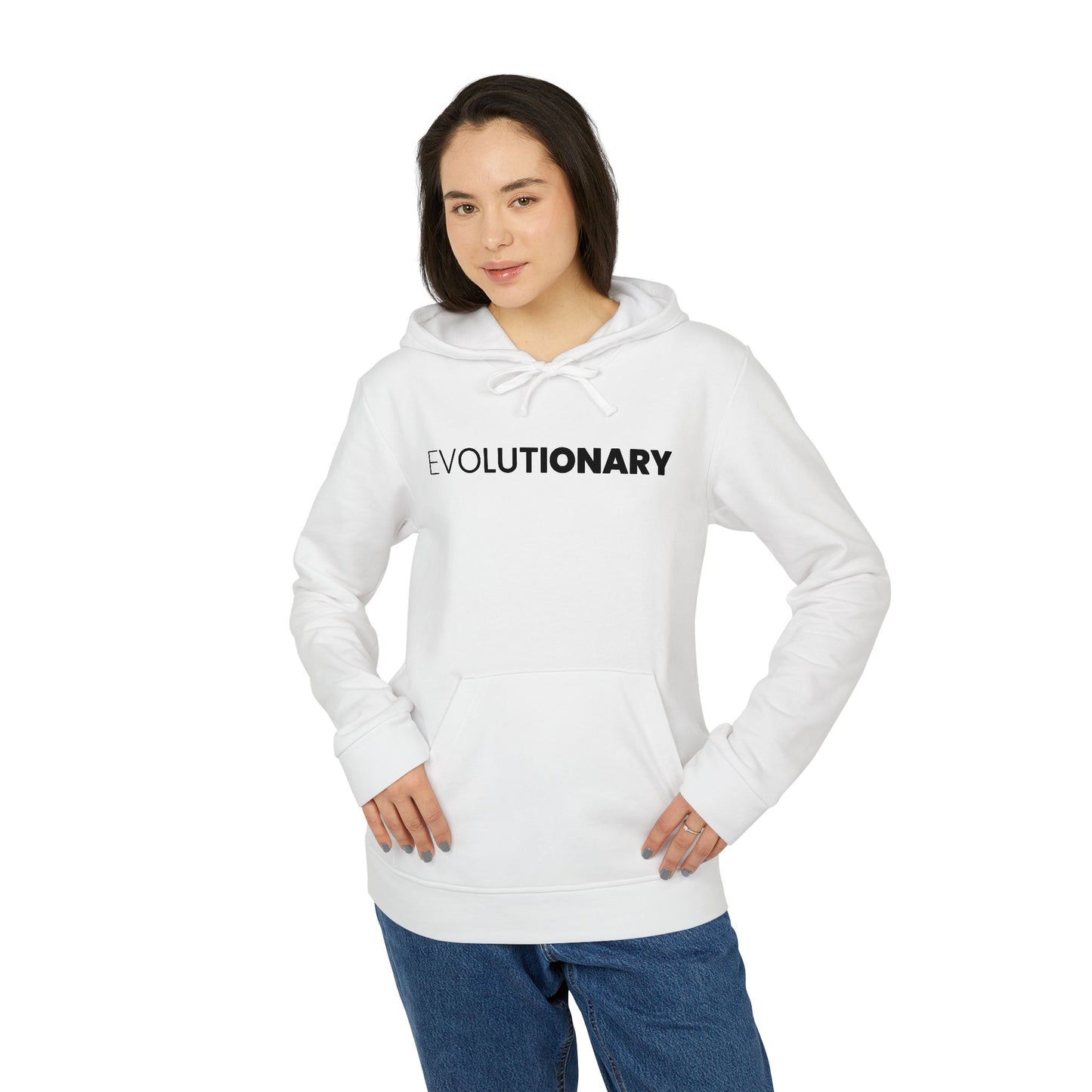 Evolutionary - Adidas® Unisex Graphic Print Fleece Hoodie Sweatshirt