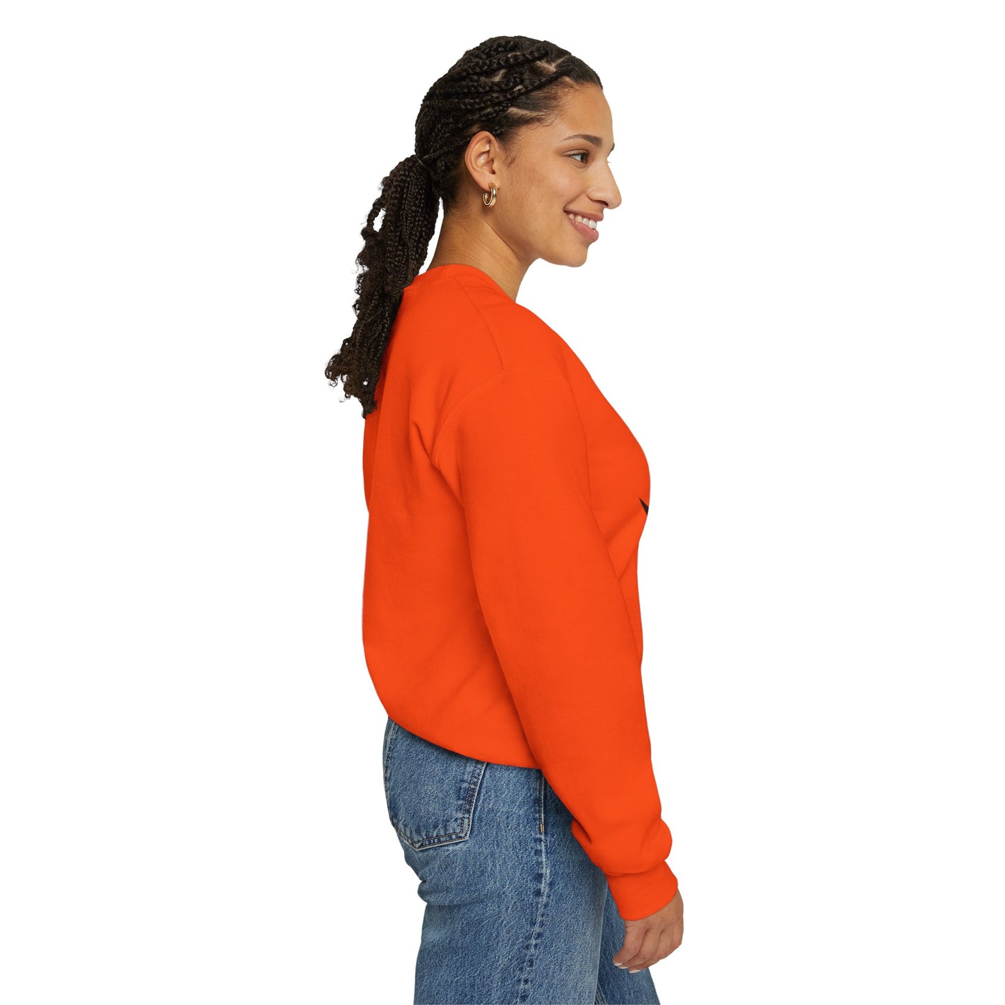 Pumpkin Face- Classic Graphic Print Unisex Heavy Blend™ Crewneck Sweatshirt