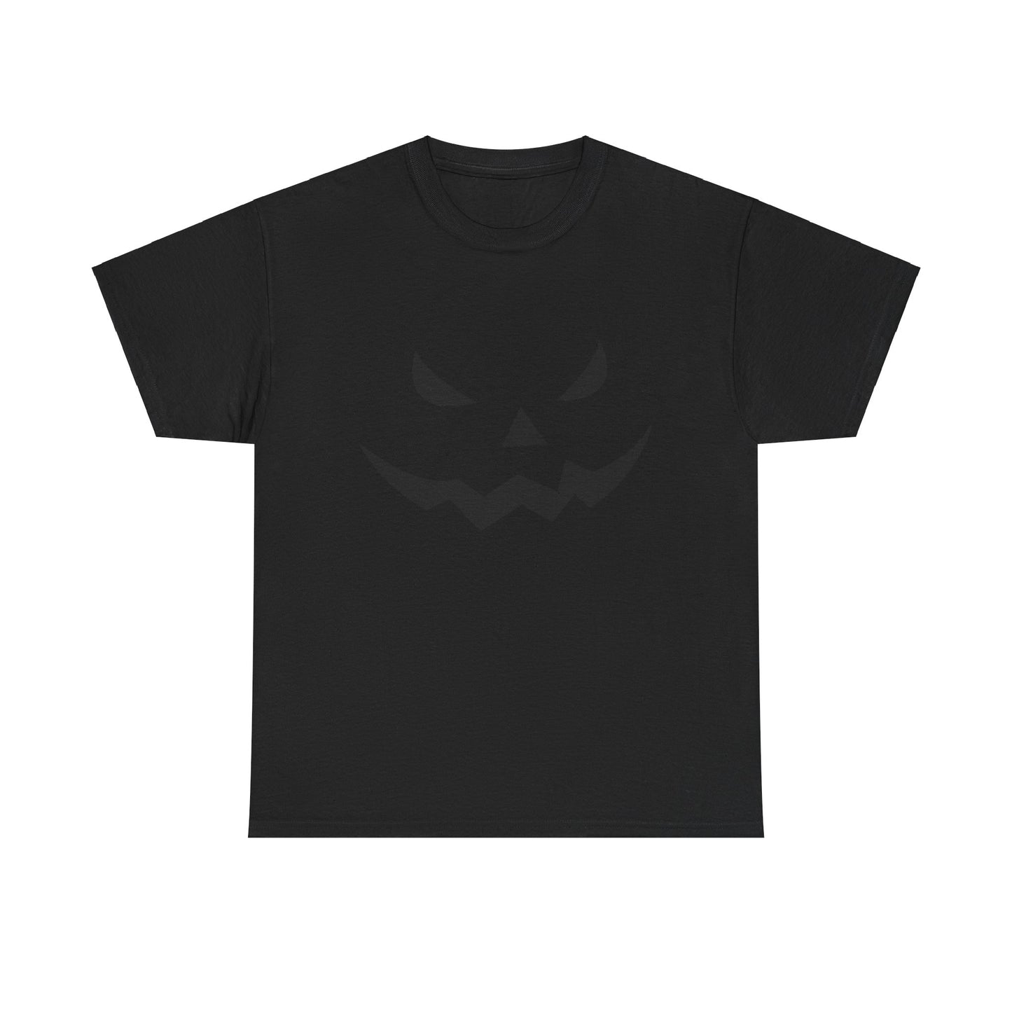 Pumpkin Face - Classic Graphic Print Unisex Heavy 100% Cotton Tee