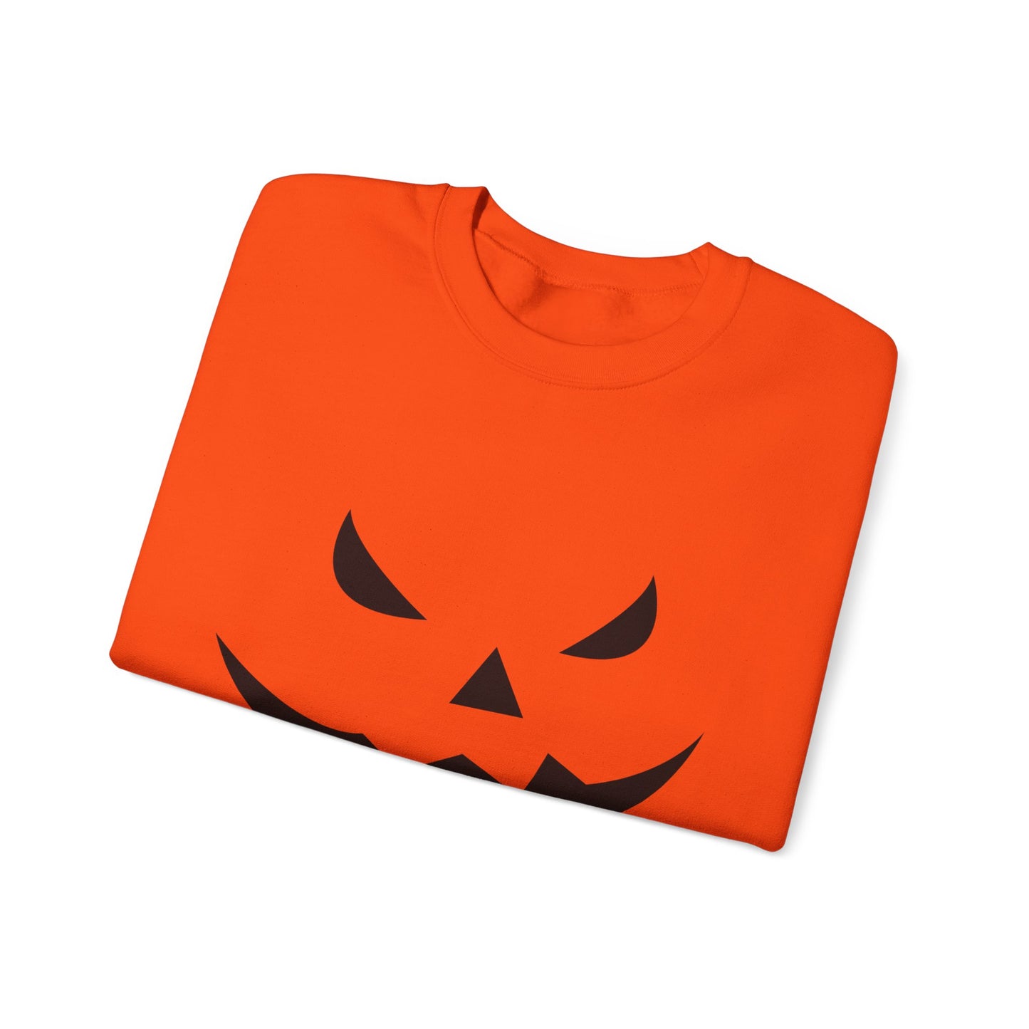 Pumpkin Face- Classic Graphic Print Unisex Heavy Blend™ Crewneck Sweatshirt