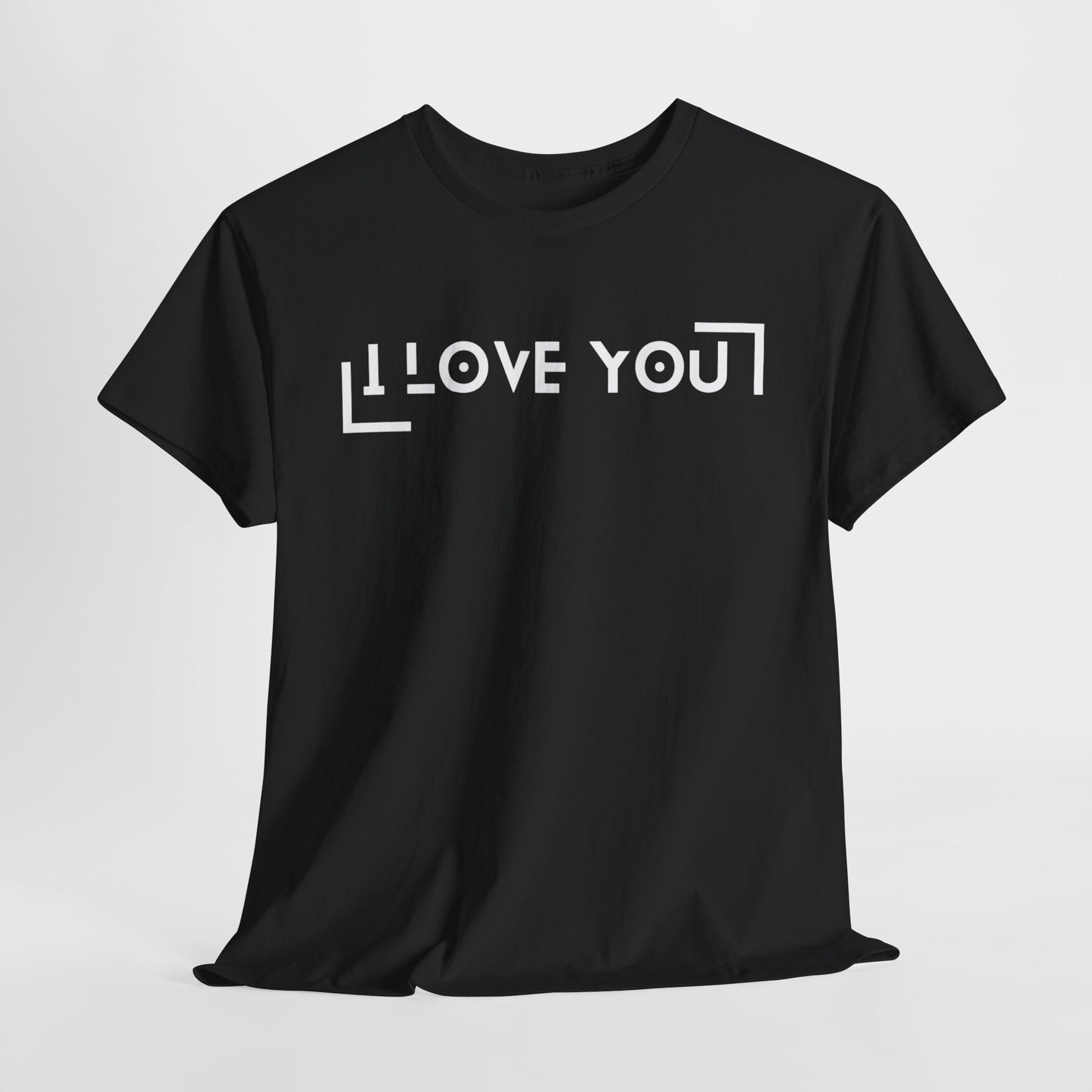 I Love You - Classic Graphic Print Unisex Heavy 100% Cotton Tee