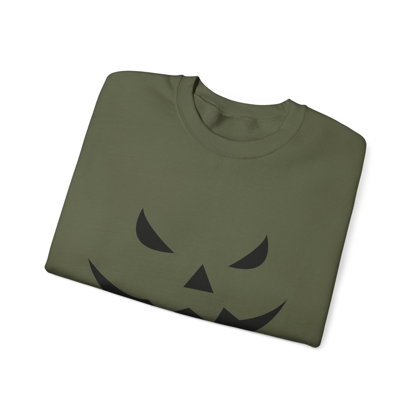 Pumpkin Face- Classic Graphic Print Unisex Heavy Blend™ Crewneck Sweatshirt