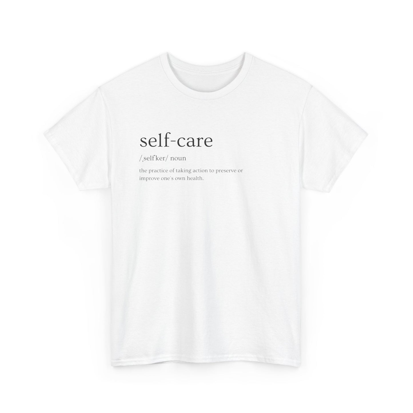 Love Cloth Self Care - Unisex Heavy 100% Cotton Graphic Print Tee