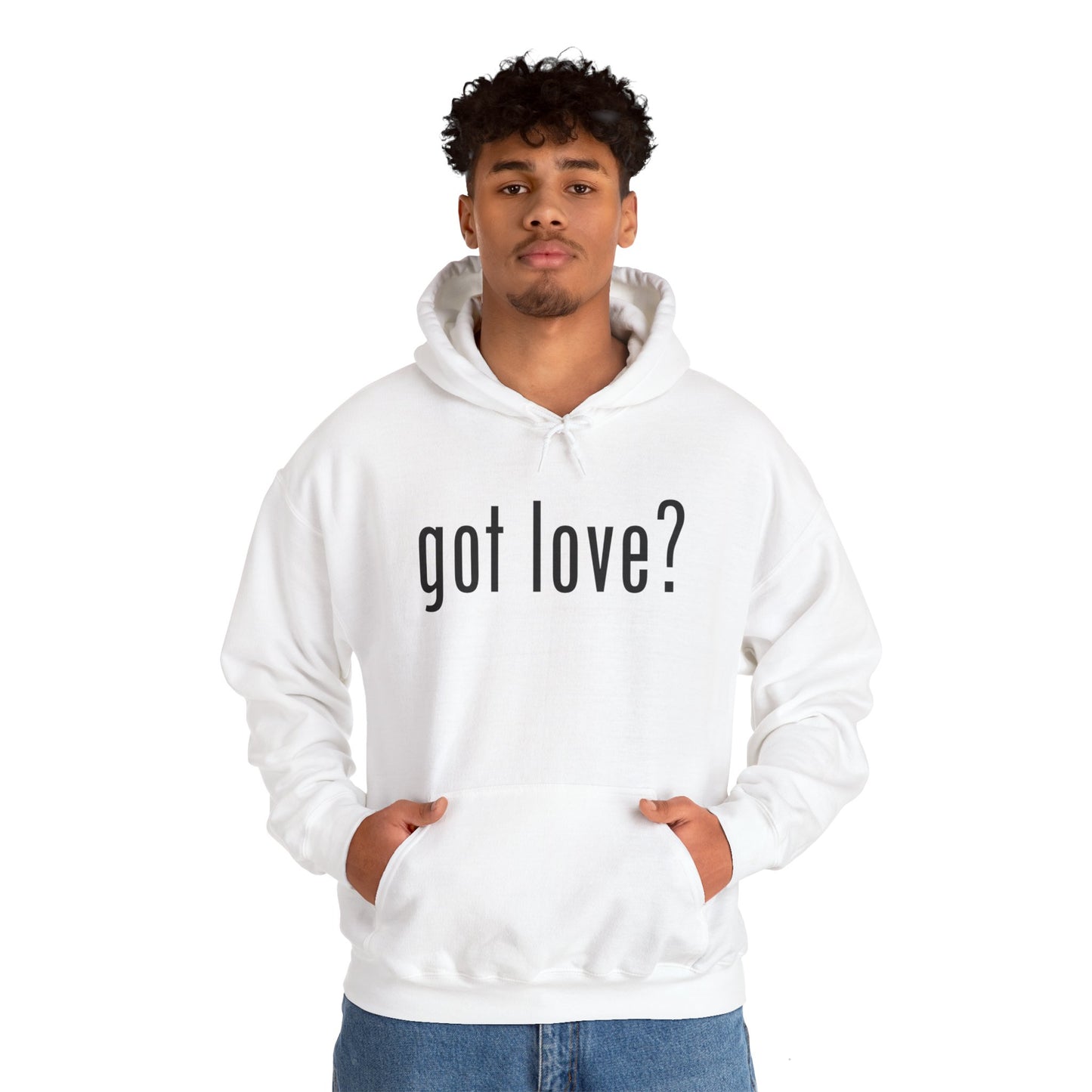 Love Cloth got love? - Classic Unisex Heavy Blend™ Hooded Graphic Print Sweatshirt