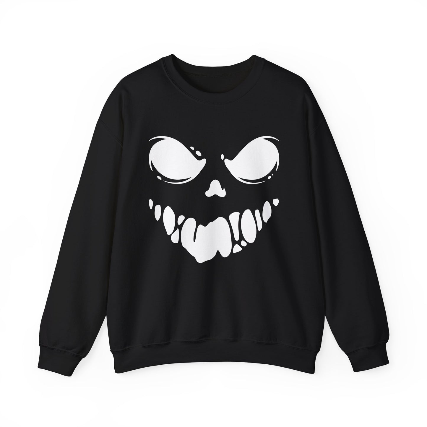 Ghoul Face- Graphic Print Unisex Heavy Blend™ Crewneck Sweatshirt