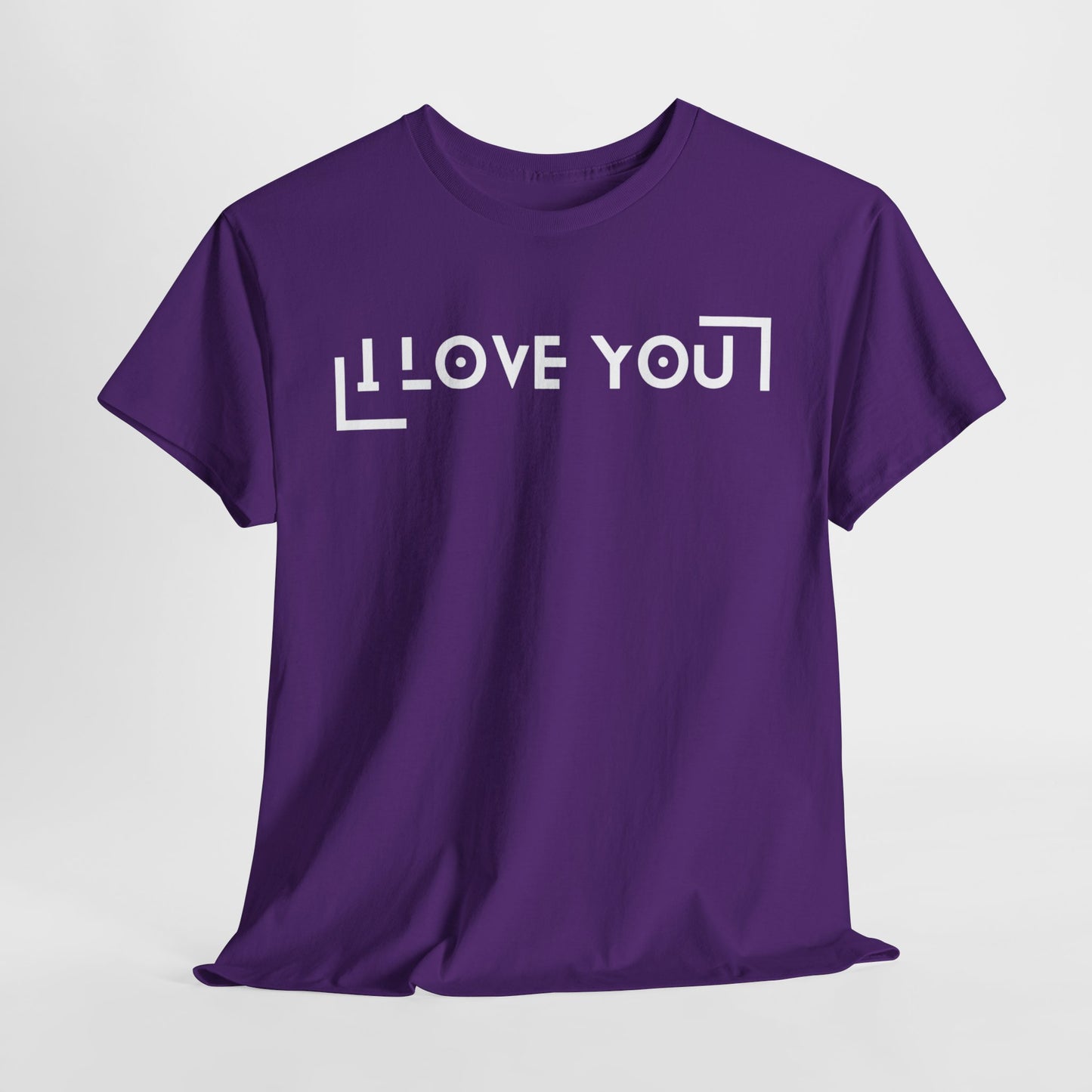 I Love You - Classic Graphic Print Unisex Heavy 100% Cotton Tee