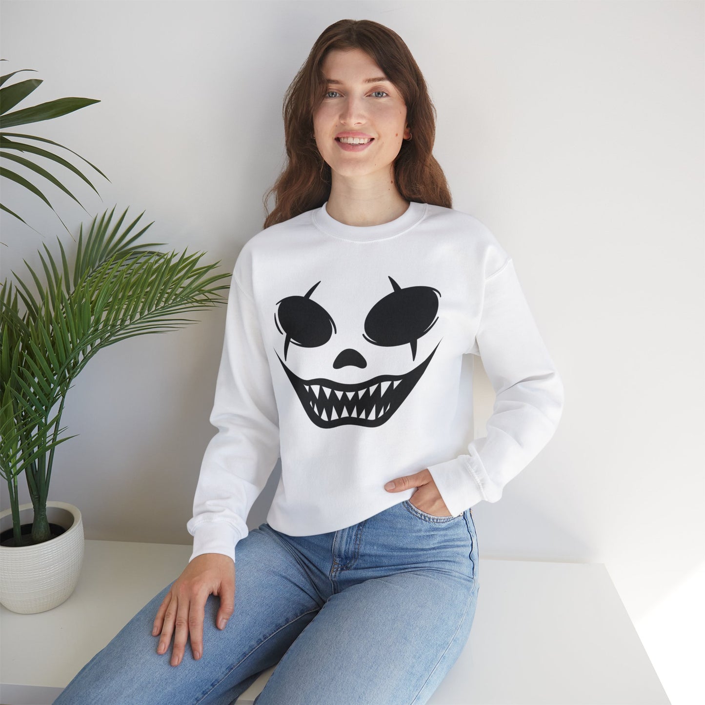 Clown Face- Classic Graphic Print Unisex Heavy Blend™ Crewneck Sweatshirt