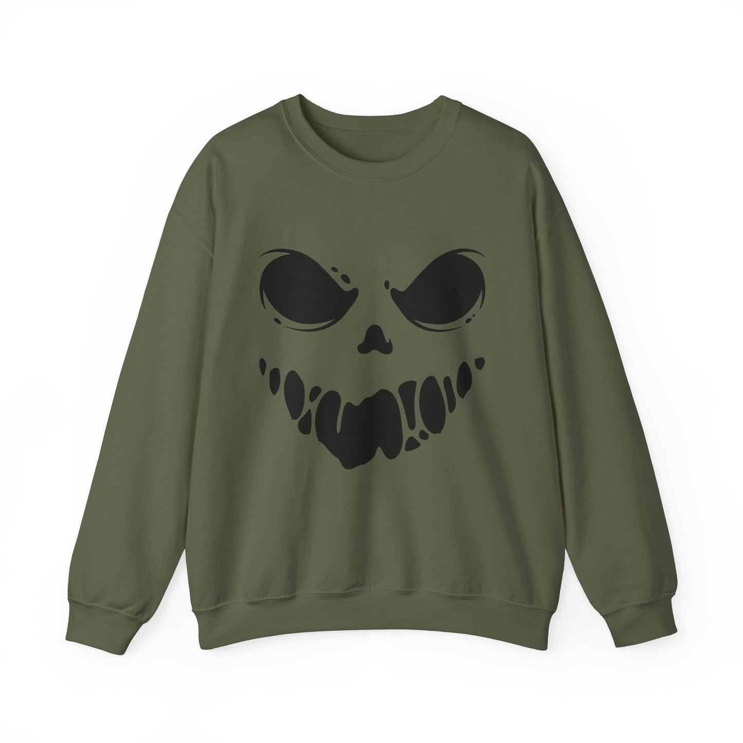 Ghoul Face- Graphic Print Unisex Heavy Blend™ Crewneck Sweatshirt