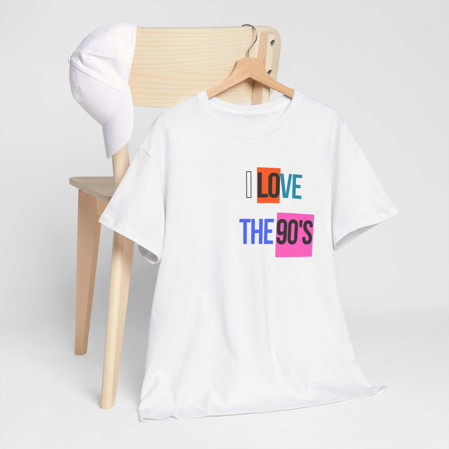 Love Cloth I Love the 90's- Classic Unisex Heavy 100% Cotton Crew Neck Tee