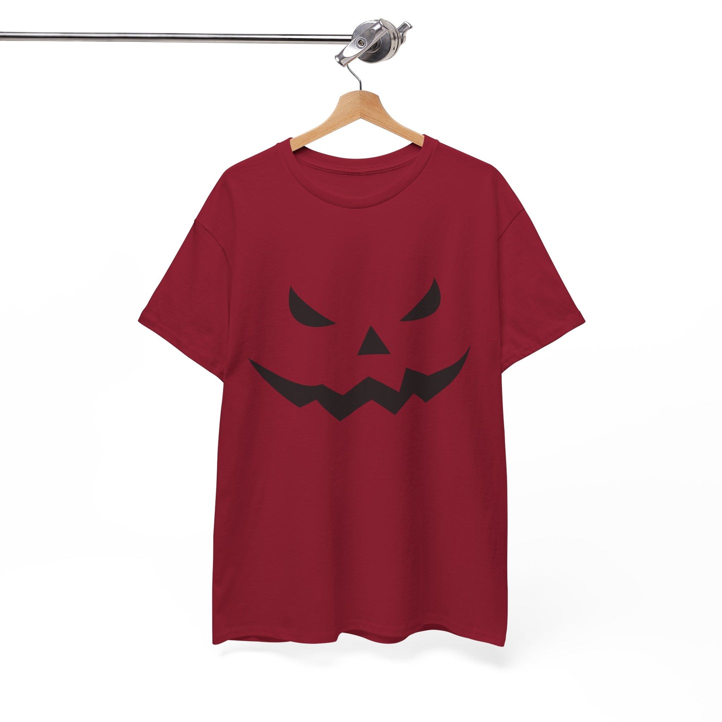 Pumpkin Face - Classic Graphic Print Unisex Heavy 100% Cotton Tee