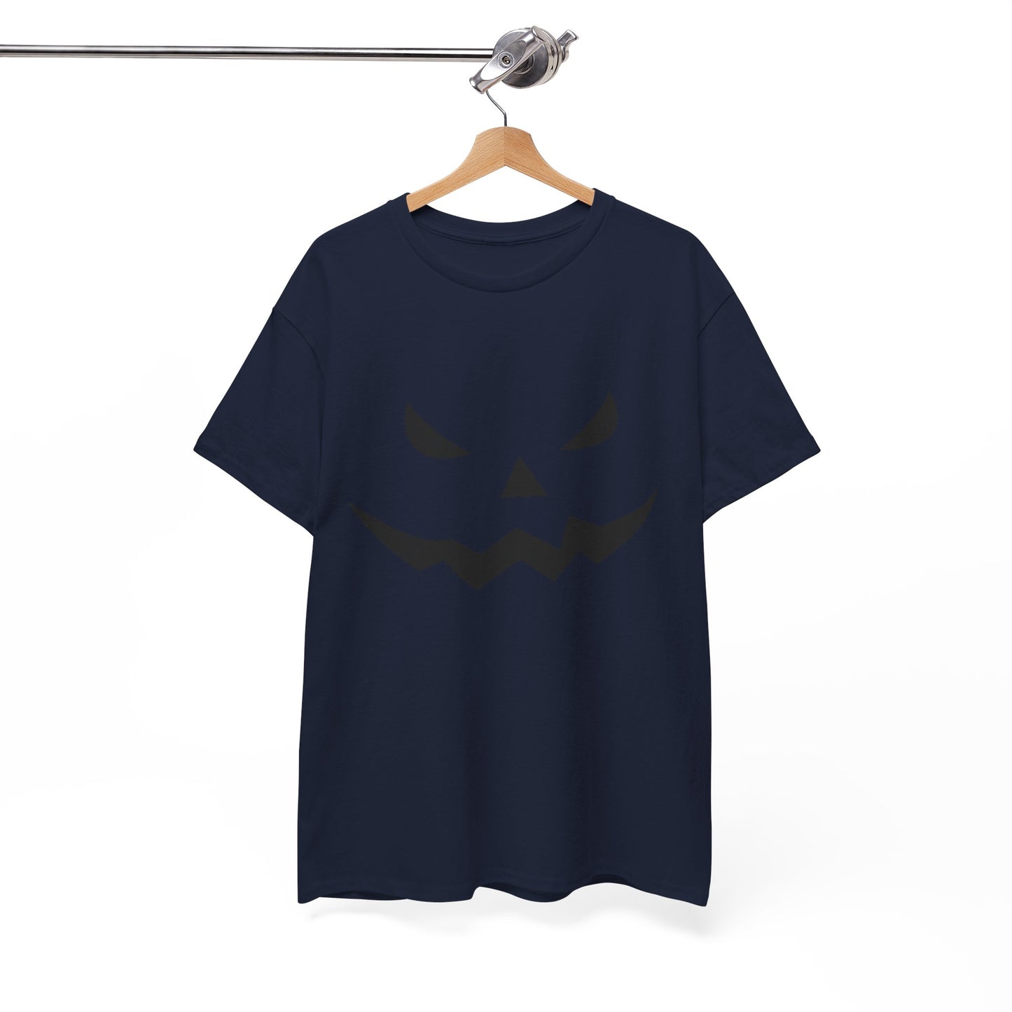Pumpkin Face - Classic Graphic Print Unisex Heavy 100% Cotton Tee