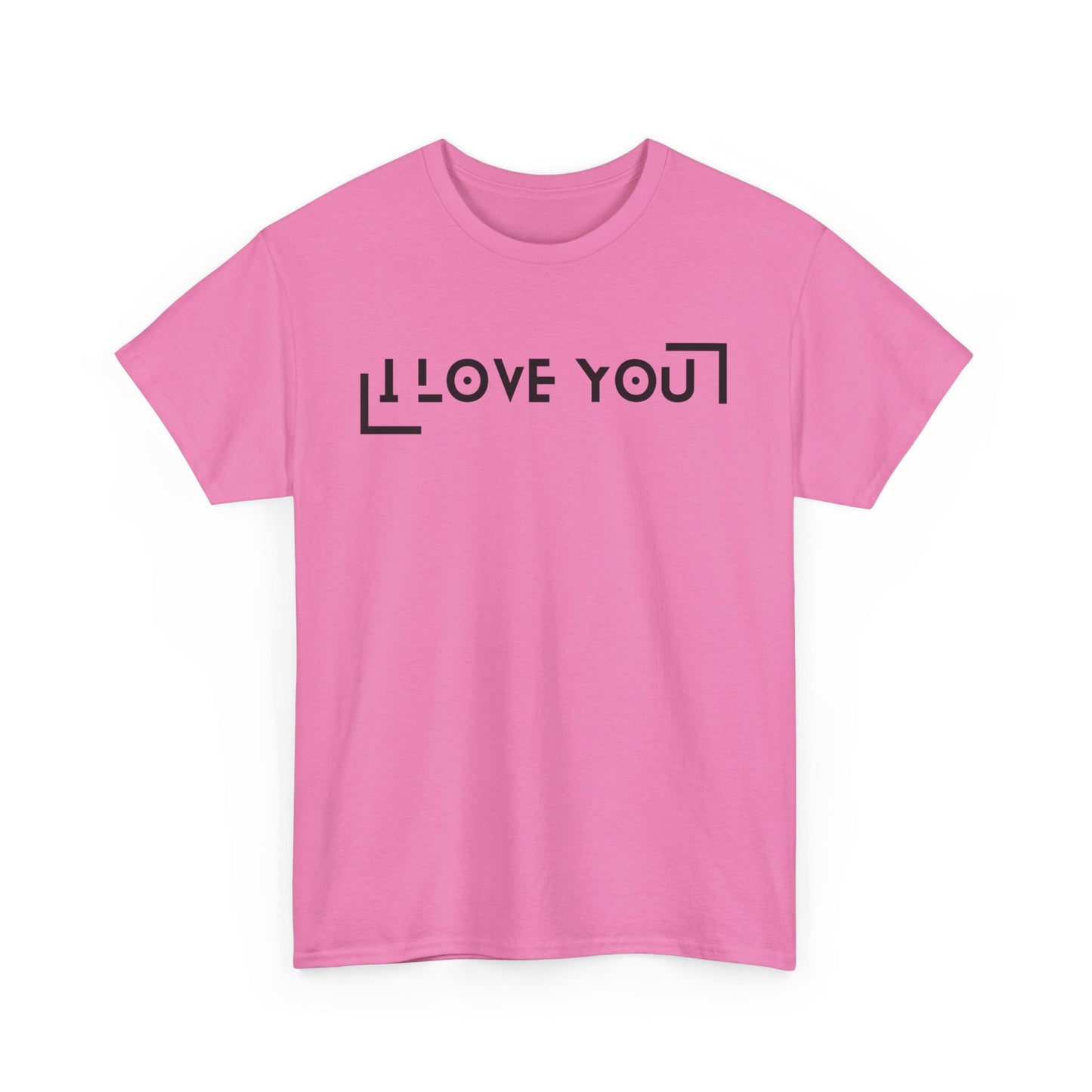 I Love You - Classic Graphic Print Unisex Heavy 100% Cotton Tee