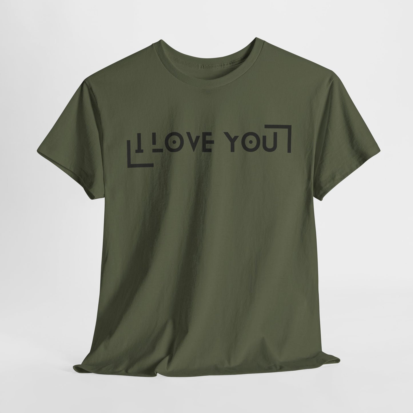 I Love You - Classic Graphic Print Unisex Heavy 100% Cotton Tee
