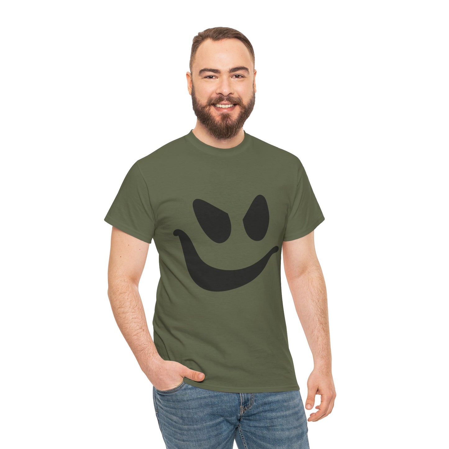 Ghost Face- Graphic Print Unisex Heavy 100% Cotton Tee