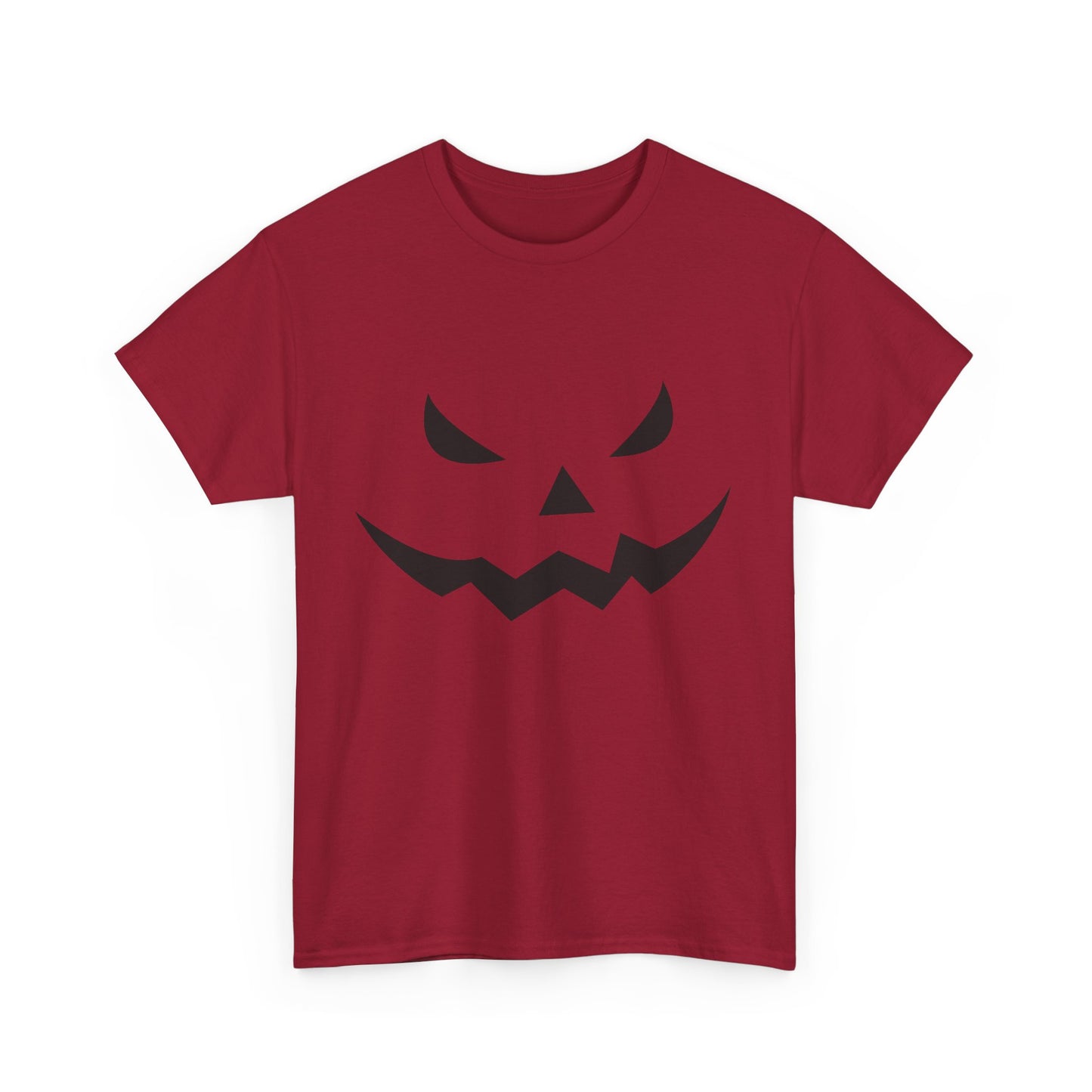Pumpkin Face - Classic Graphic Print Unisex Heavy 100% Cotton Tee