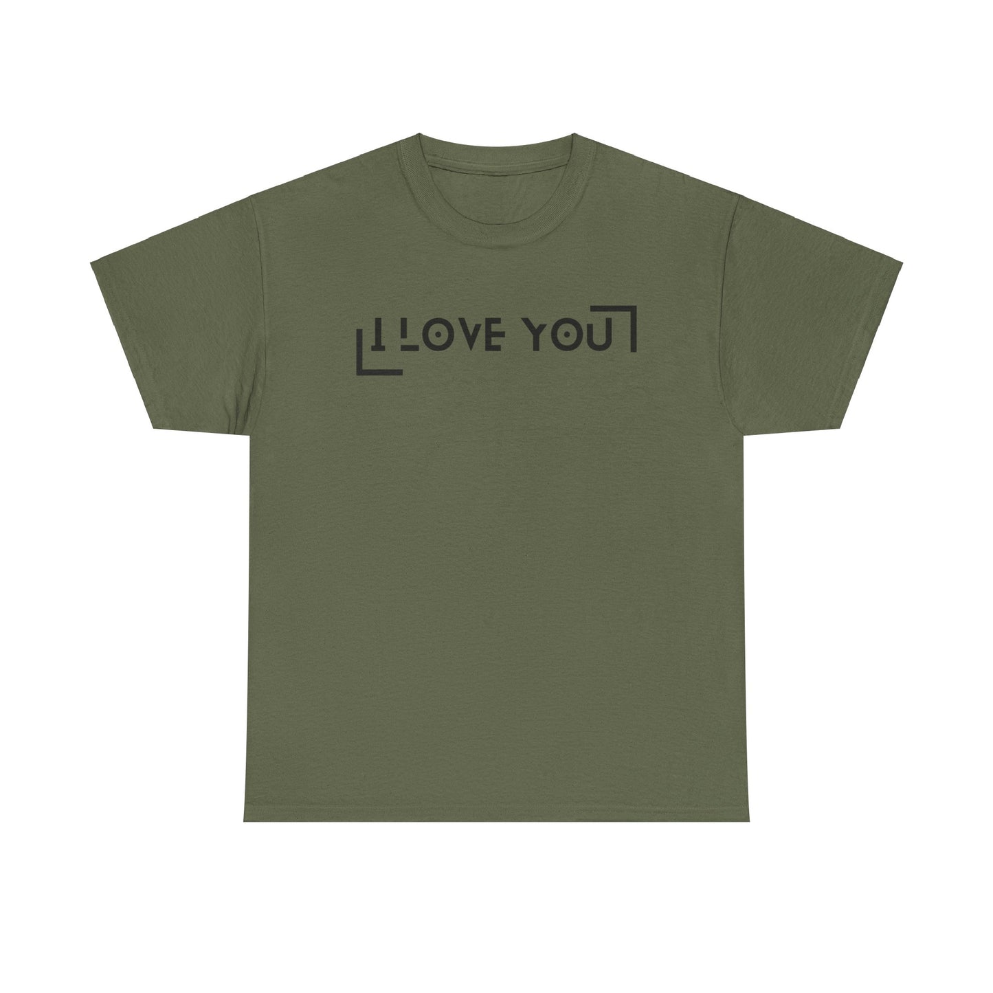 I Love You - Classic Graphic Print Unisex Heavy 100% Cotton Tee