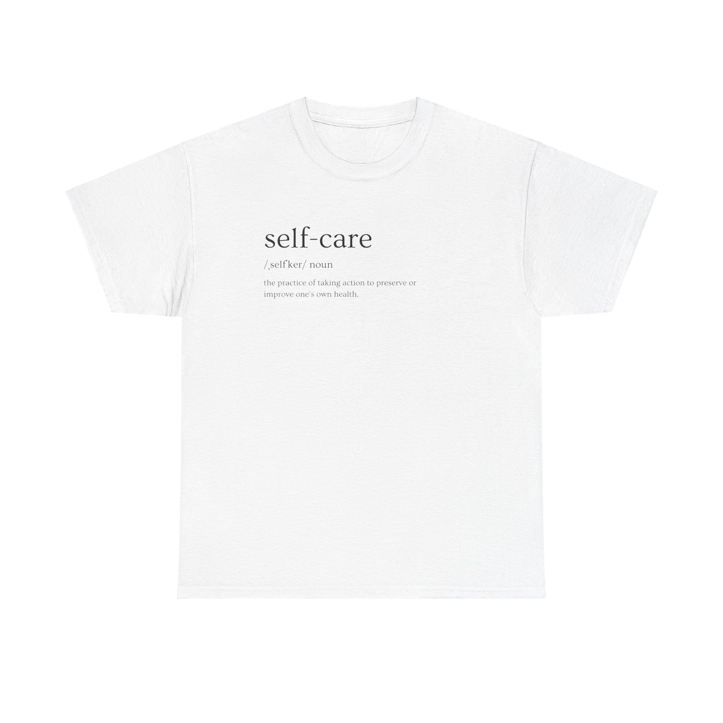 Love Cloth Self Care - Unisex Heavy 100% Cotton Graphic Print Tee