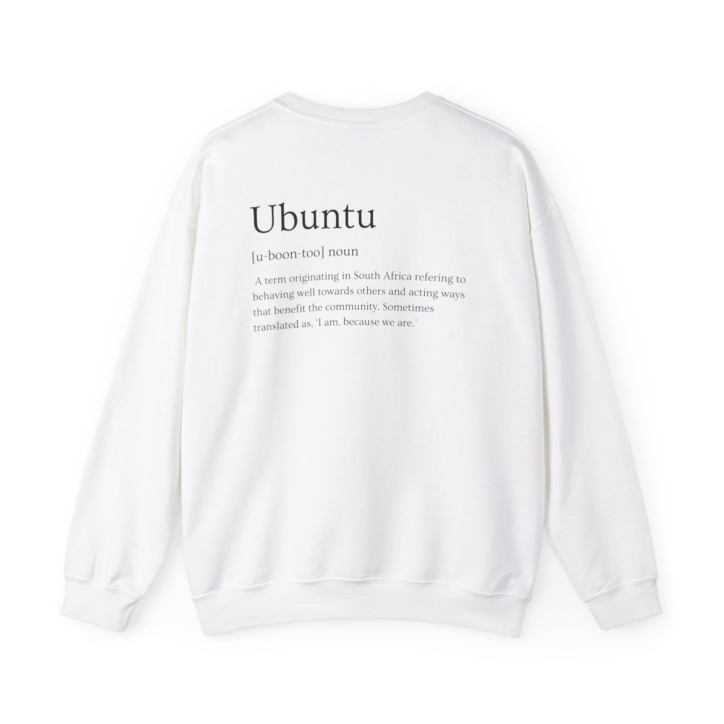 Love Cloth Ubuntu - Unisex Heavy Blend™ Crewneck Graphic Print Sweatshirt