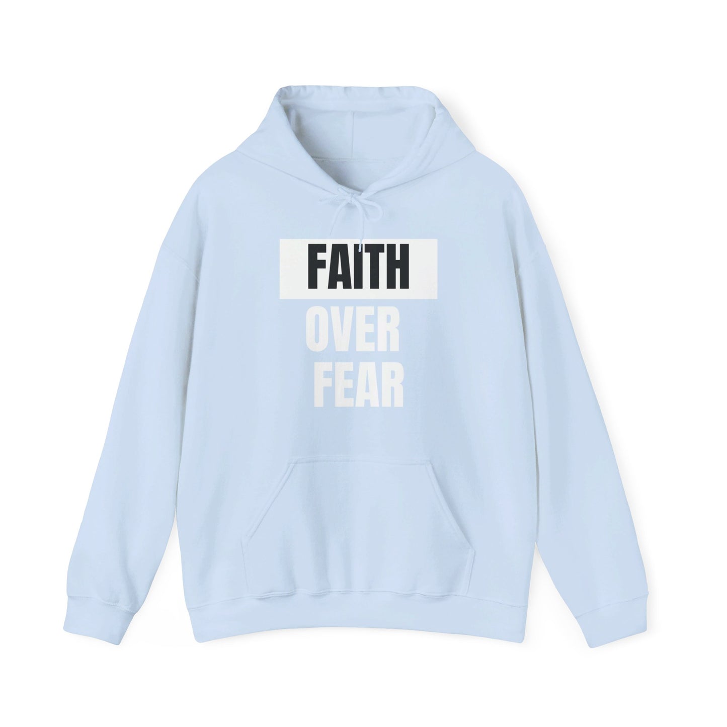 Faith Over Fear Unisex Heavy Blend™ Hooded Print Sweatshirt