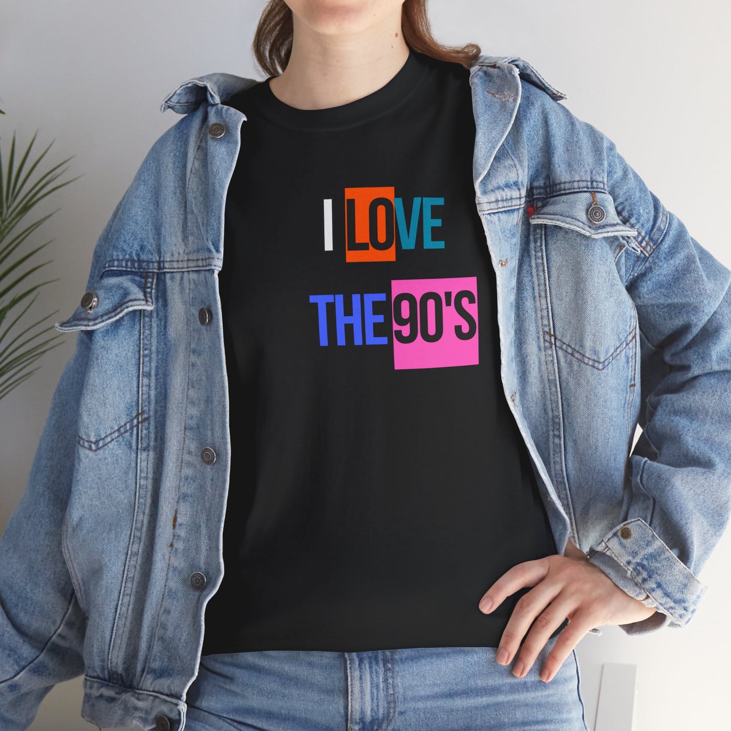 Love Cloth I Love the 90's- Classic Unisex Heavy 100% Cotton Crew Neck Tee