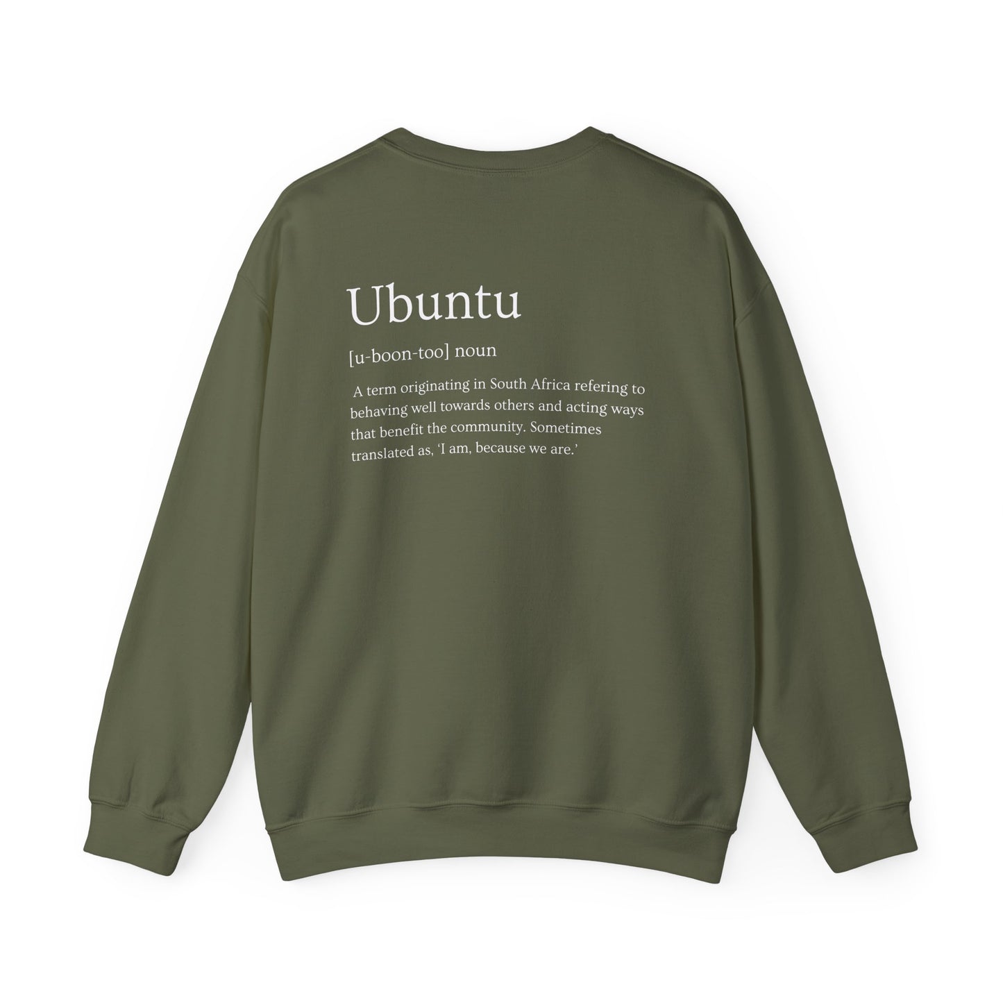 Love Cloth Ubuntu - Unisex Heavy Blend™ Crewneck Graphic Print Sweatshirt
