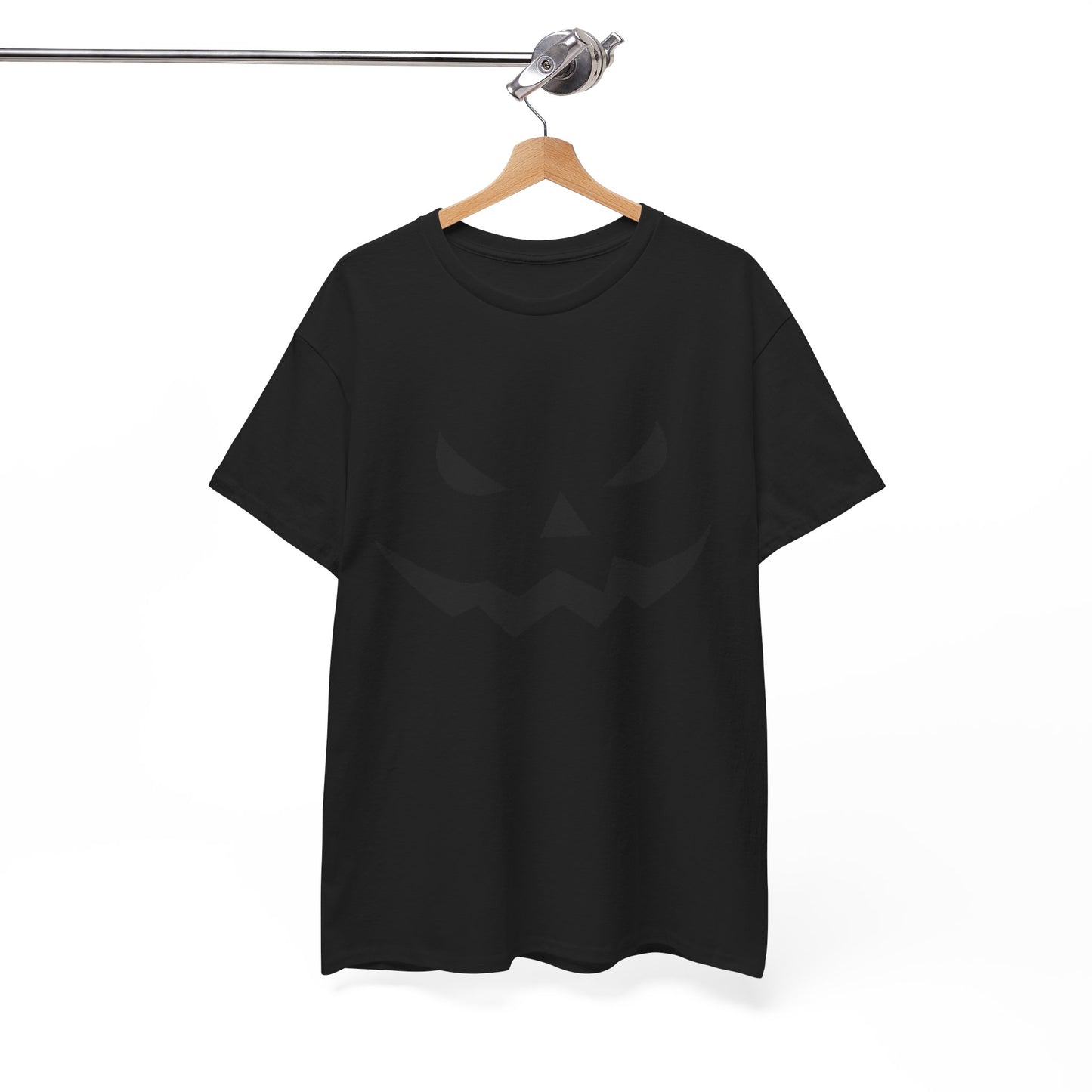 Pumpkin Face - Classic Graphic Print Unisex Heavy 100% Cotton Tee