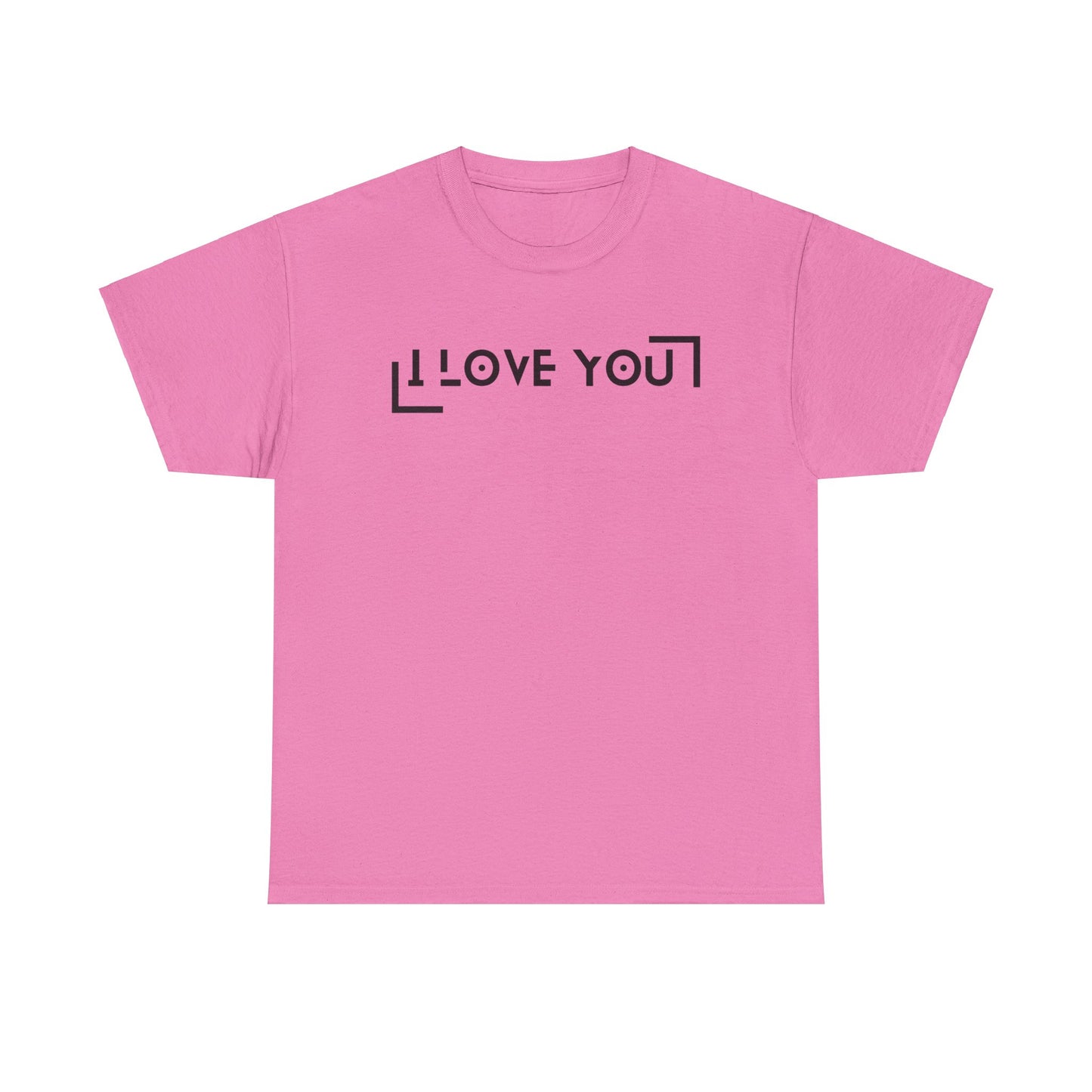 I Love You - Classic Graphic Print Unisex Heavy 100% Cotton Tee