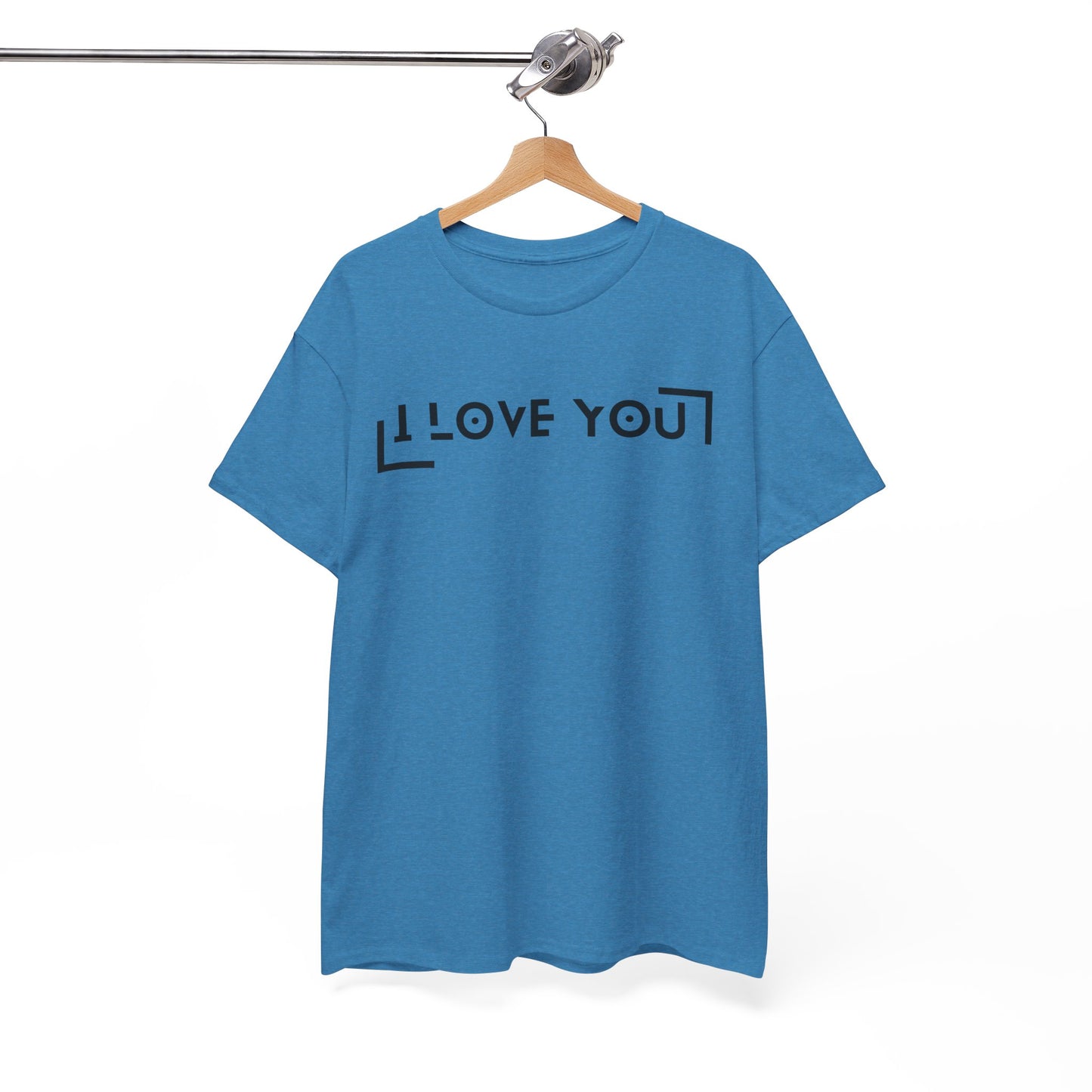 I Love You - Classic Graphic Print Unisex Heavy 100% Cotton Tee