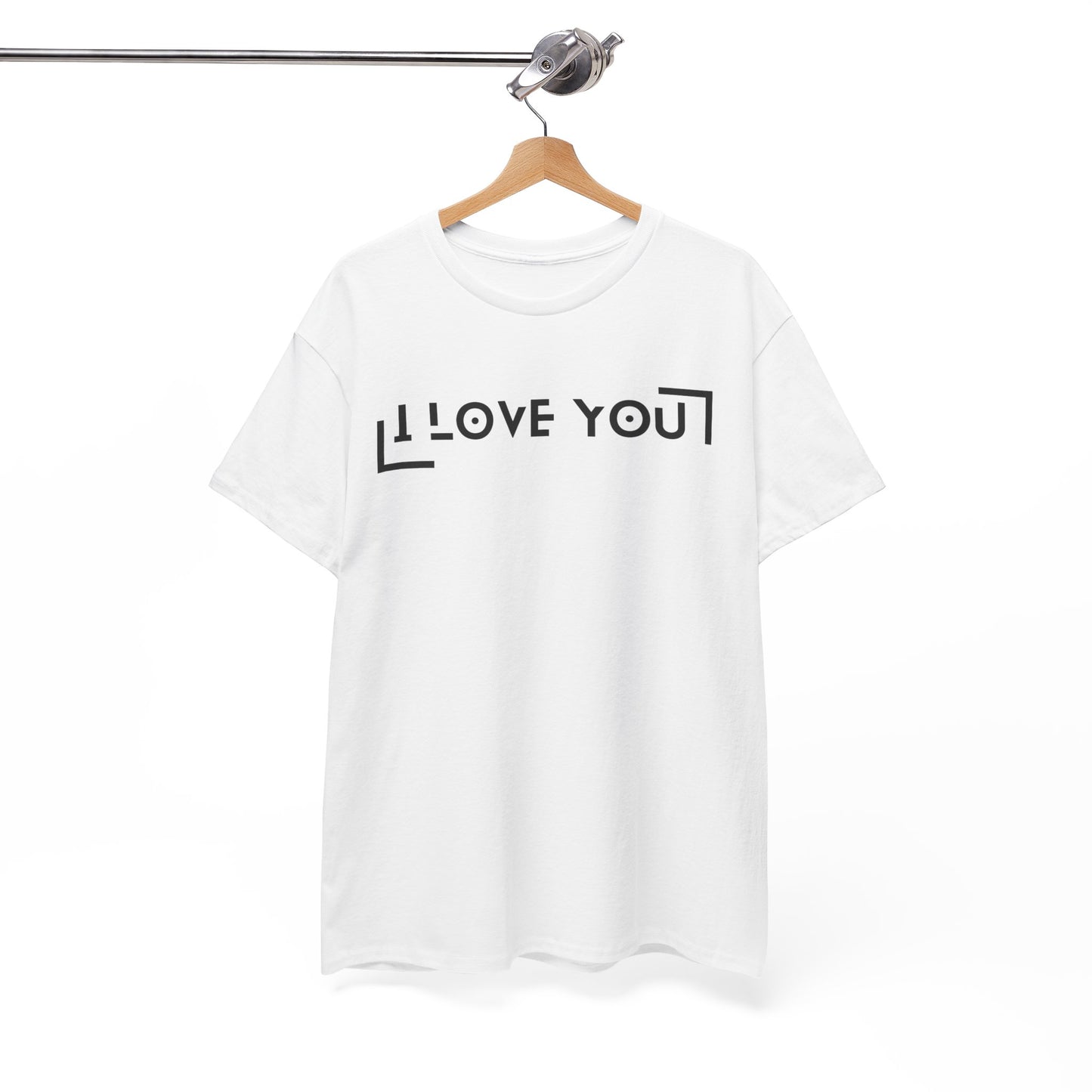 I Love You - Classic Graphic Print Unisex Heavy 100% Cotton Tee