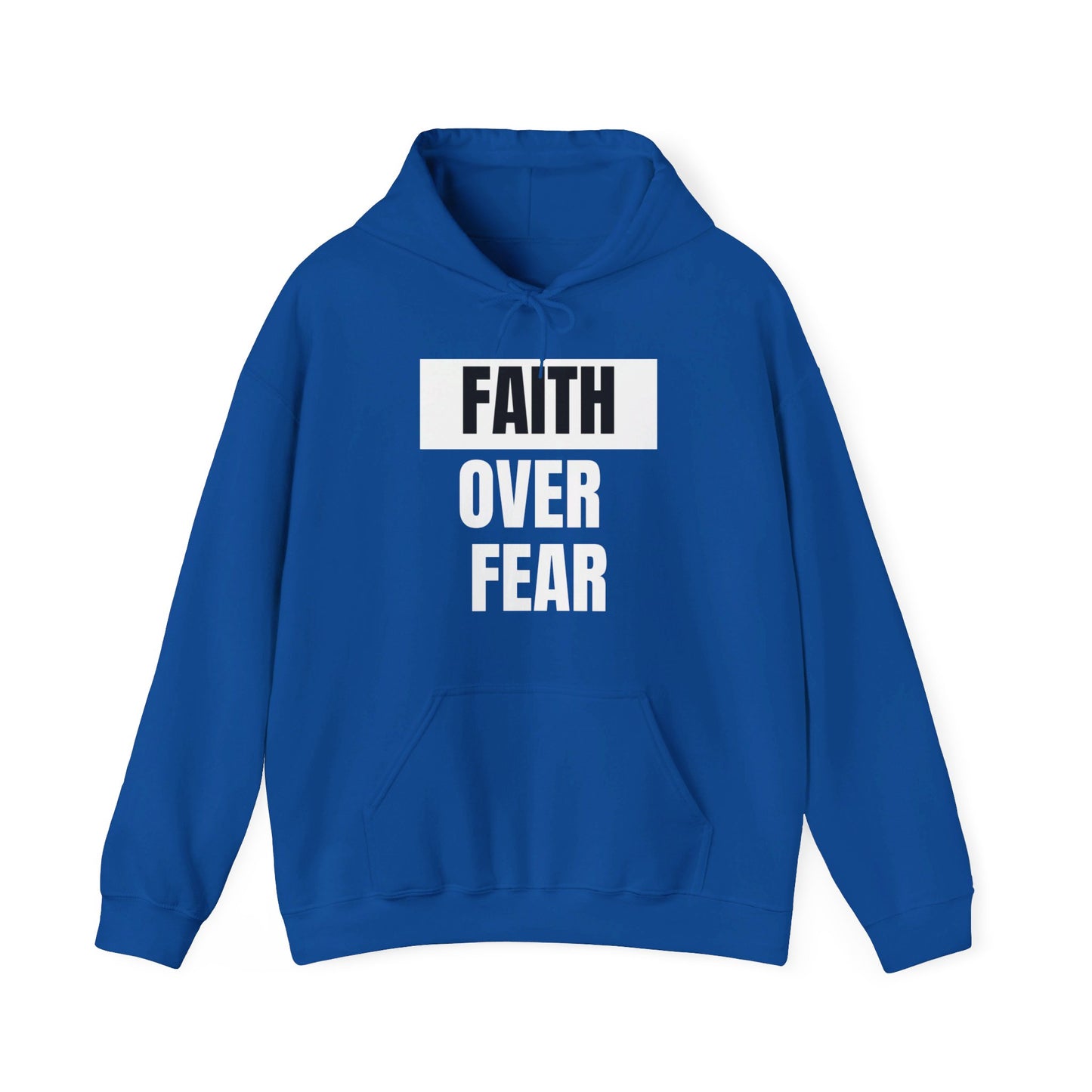 Faith Over Fear Unisex Heavy Blend™ Hooded Print Sweatshirt