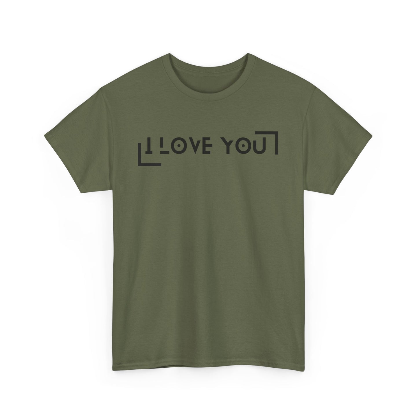 I Love You - Classic Graphic Print Unisex Heavy 100% Cotton Tee