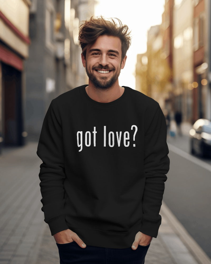 got love? - classic Unisex Heavy Blend™ Crewneck Graphic Print Sweatshirt