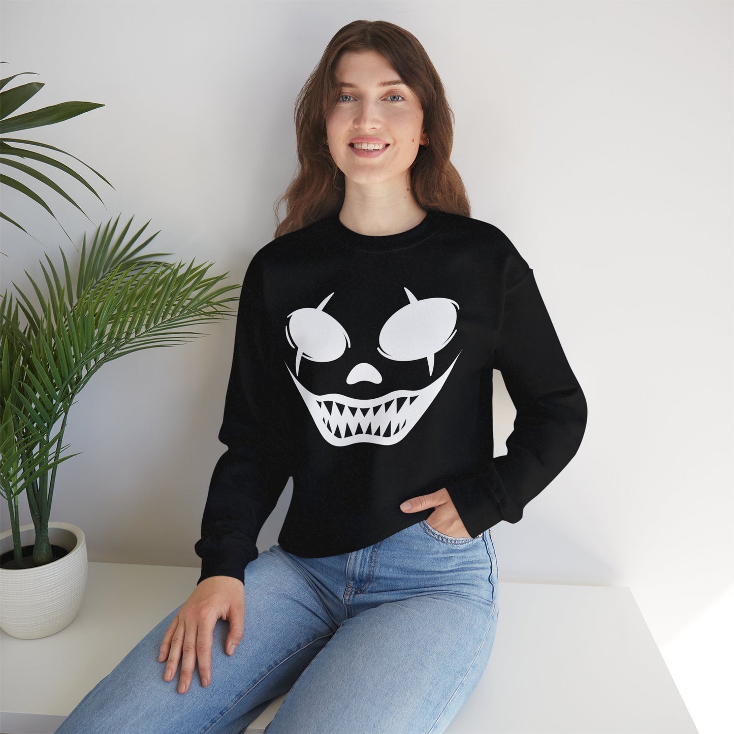 Clown Face- Classic Graphic Print Unisex Heavy Blend™ Crewneck Sweatshirt