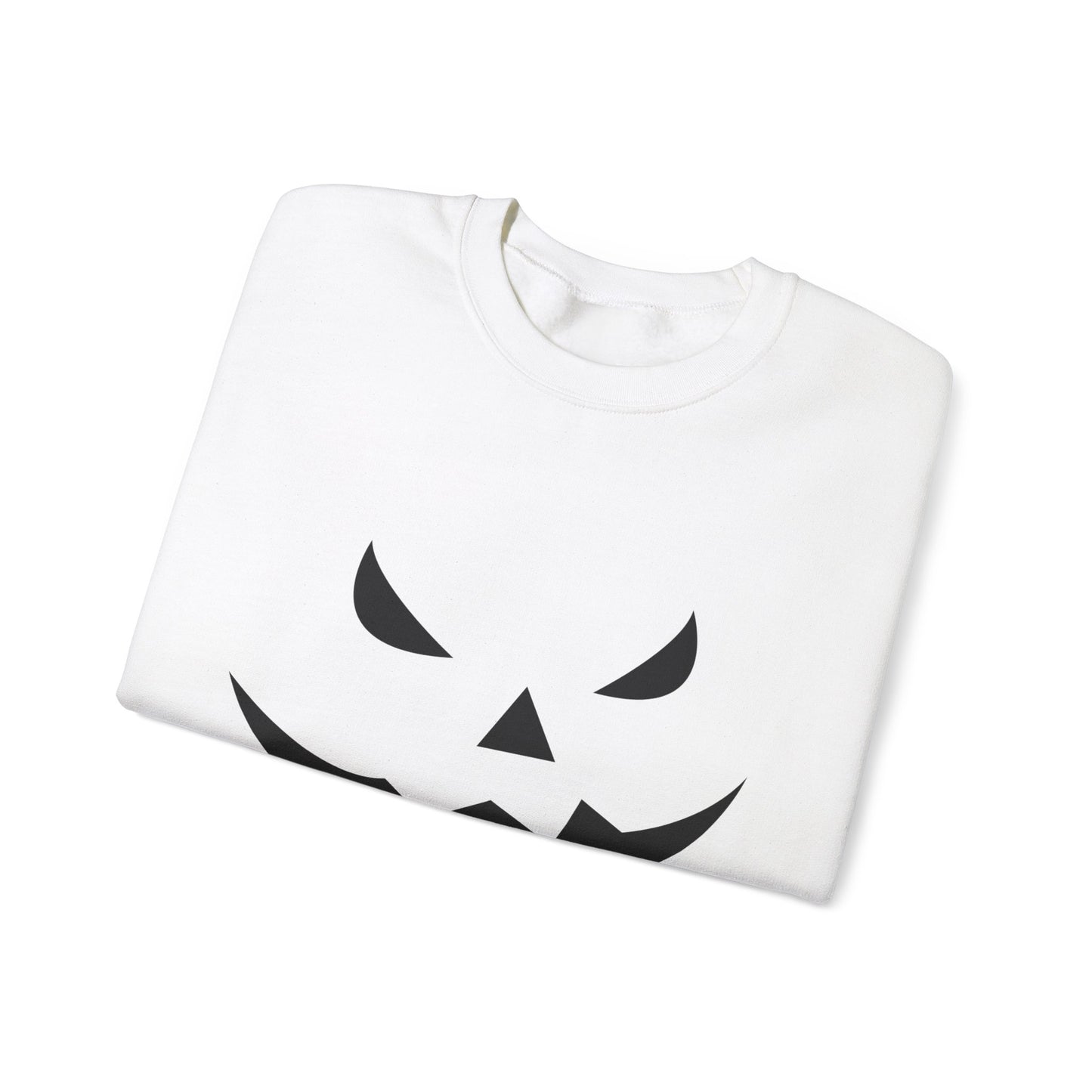 Pumpkin Face- Classic Graphic Print Unisex Heavy Blend™ Crewneck Sweatshirt