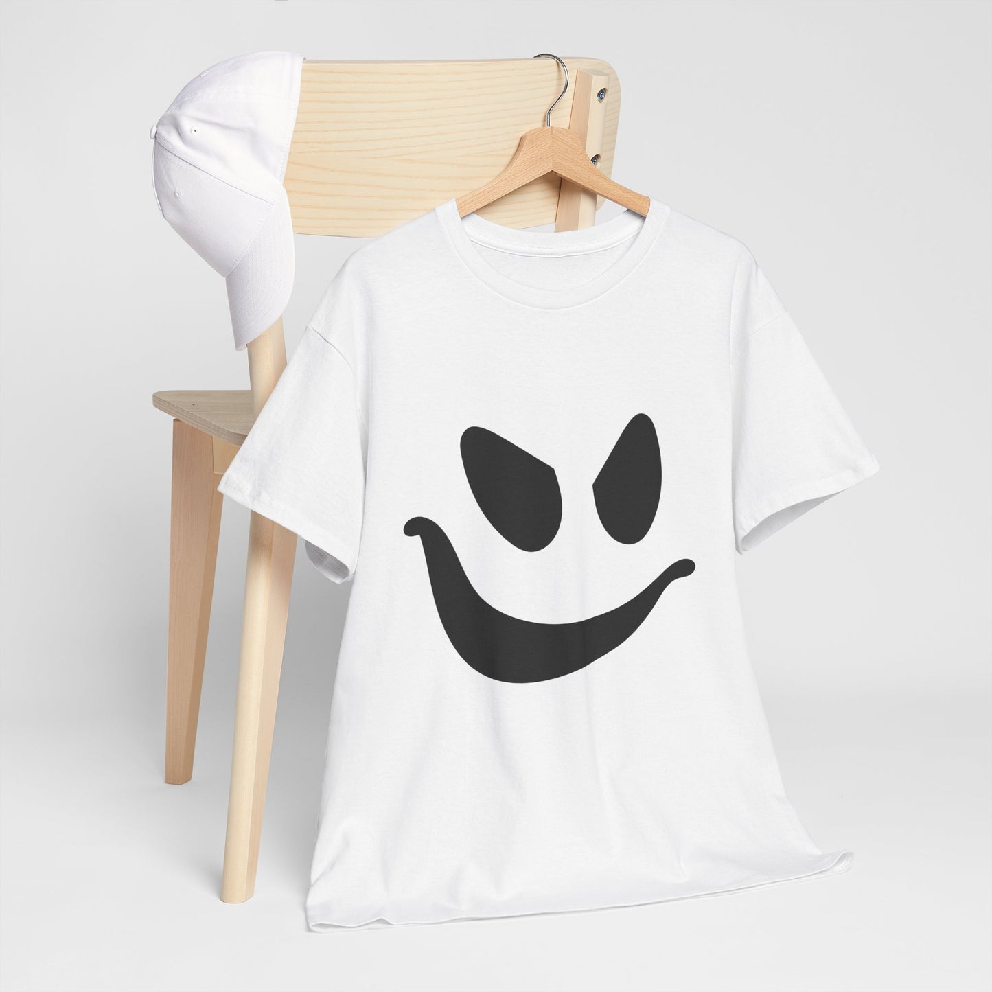 Ghost Face- Graphic Print Unisex Heavy 100% Cotton Tee