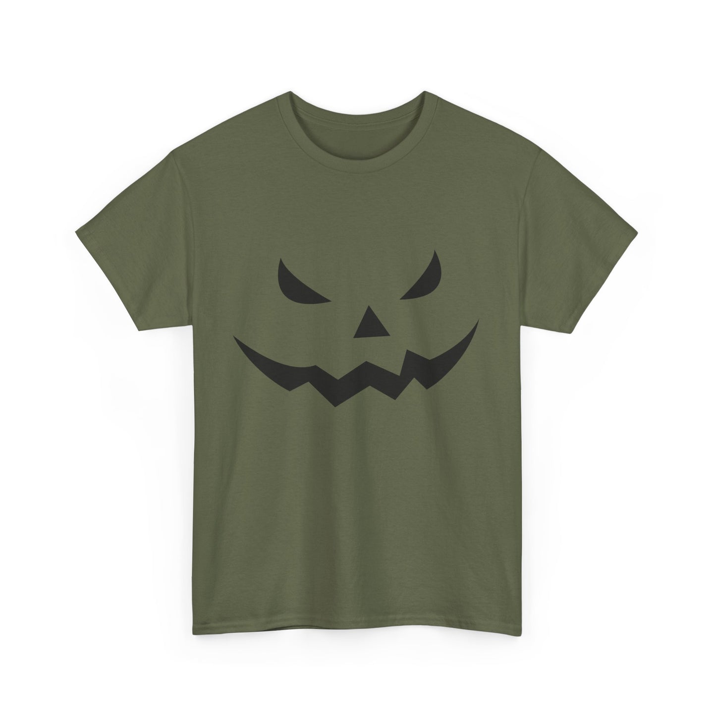 Pumpkin Face - Classic Graphic Print Unisex Heavy 100% Cotton Tee