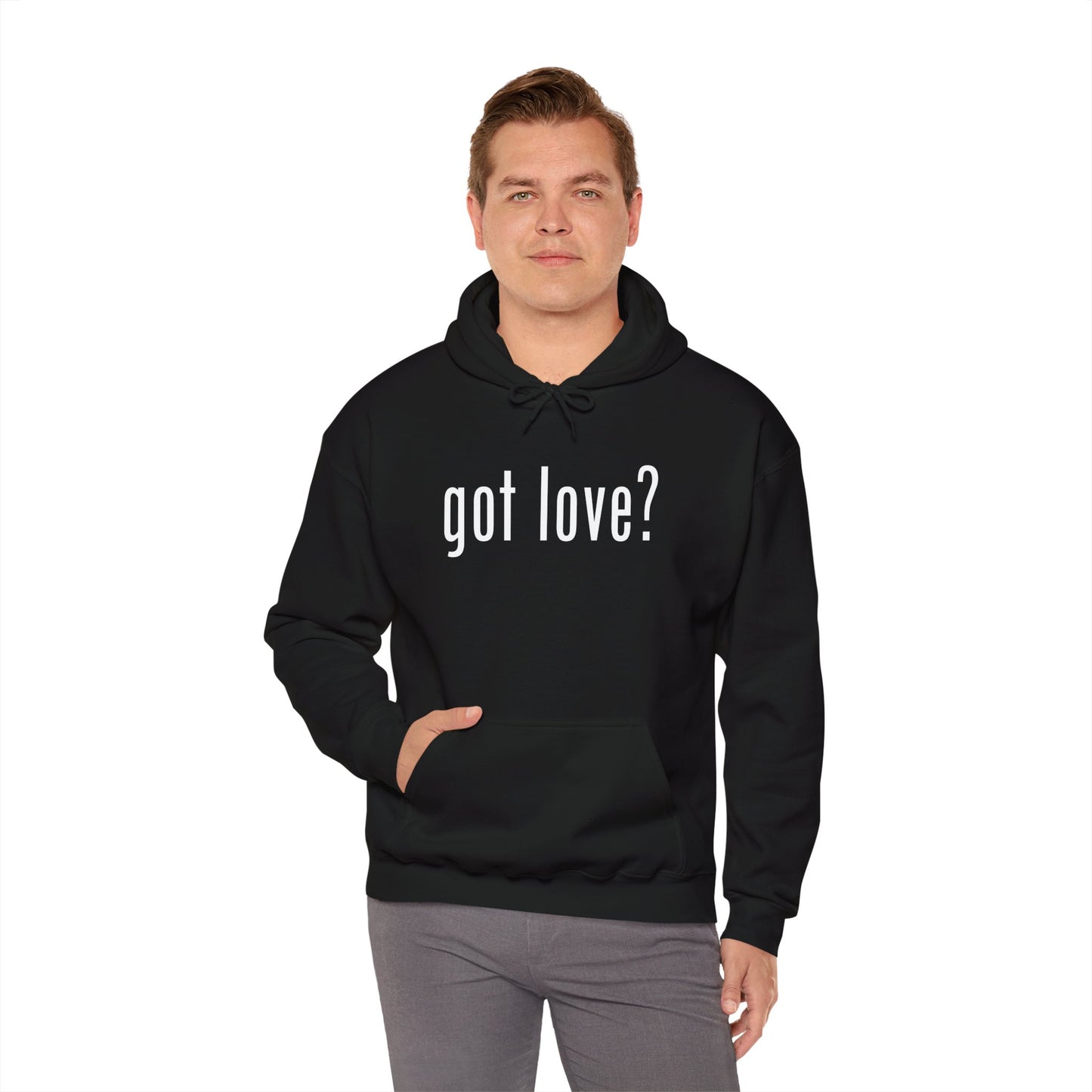Love Cloth got love? - Classic Unisex Heavy Blend™ Hooded Graphic Print Sweatshirt
