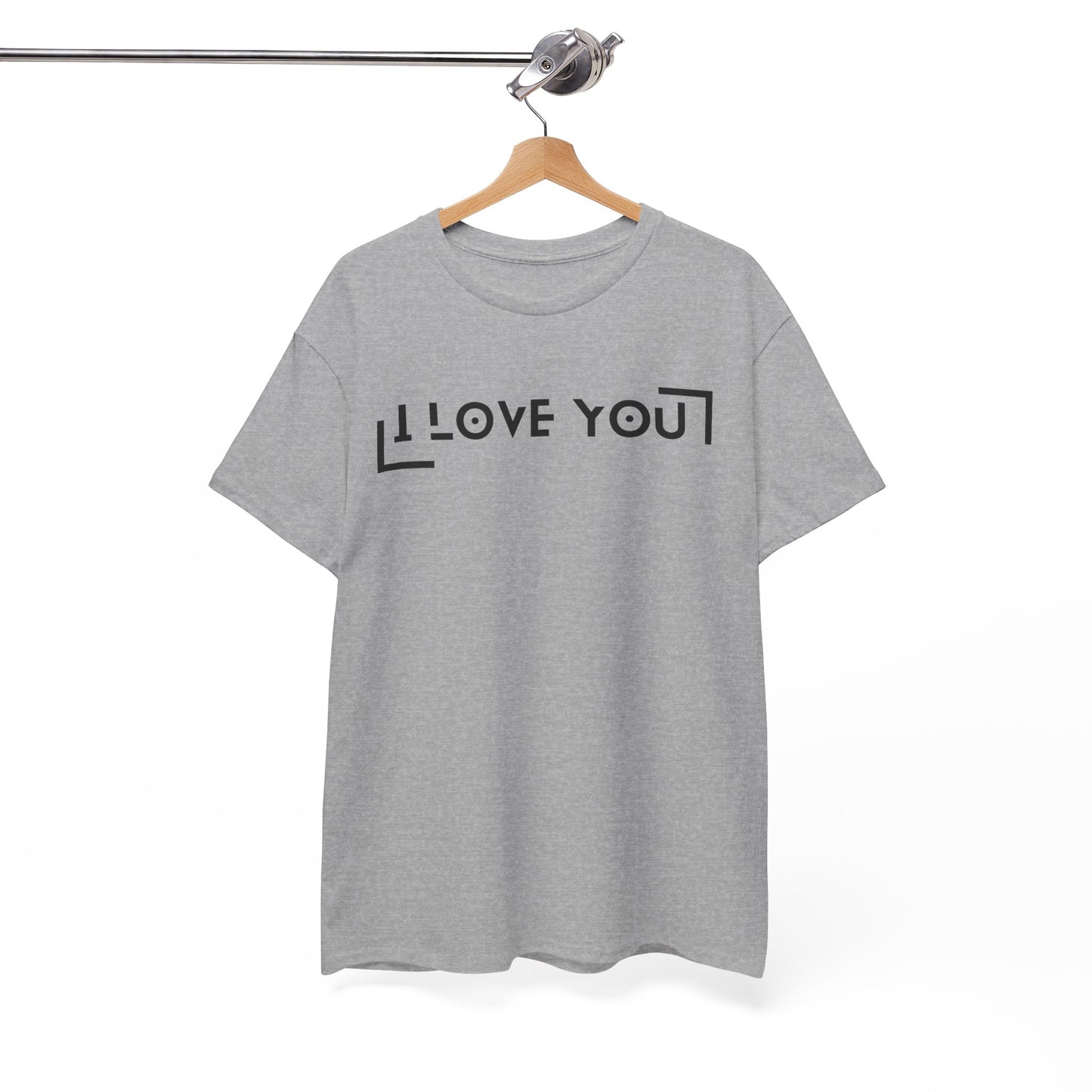 I Love You - Classic Graphic Print Unisex Heavy 100% Cotton Tee