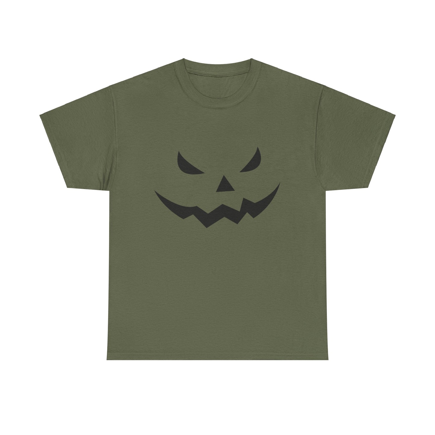Pumpkin Face - Classic Graphic Print Unisex Heavy 100% Cotton Tee