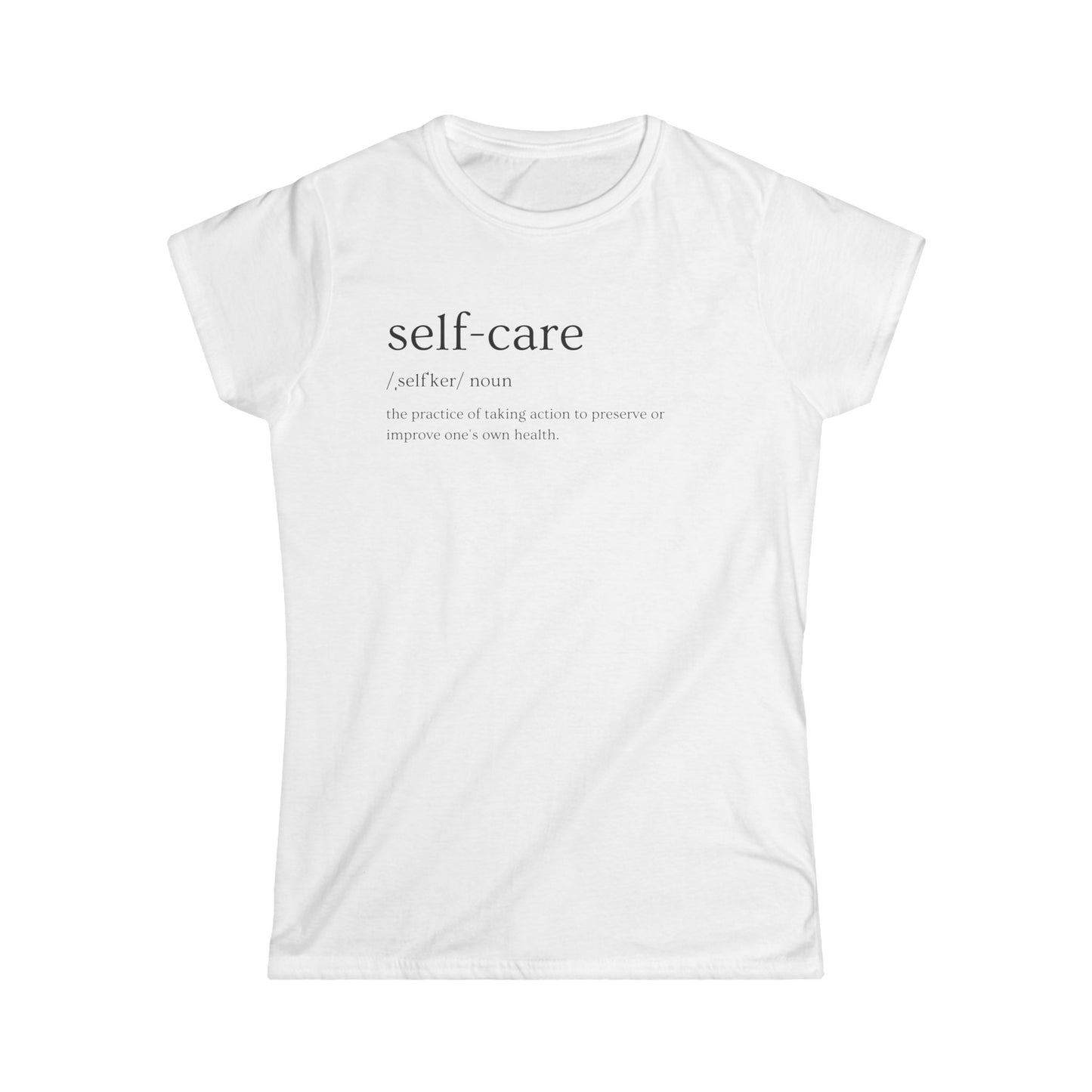 Love Cloth Self Care- Classic Women's Softstyle Graphic Print Tee