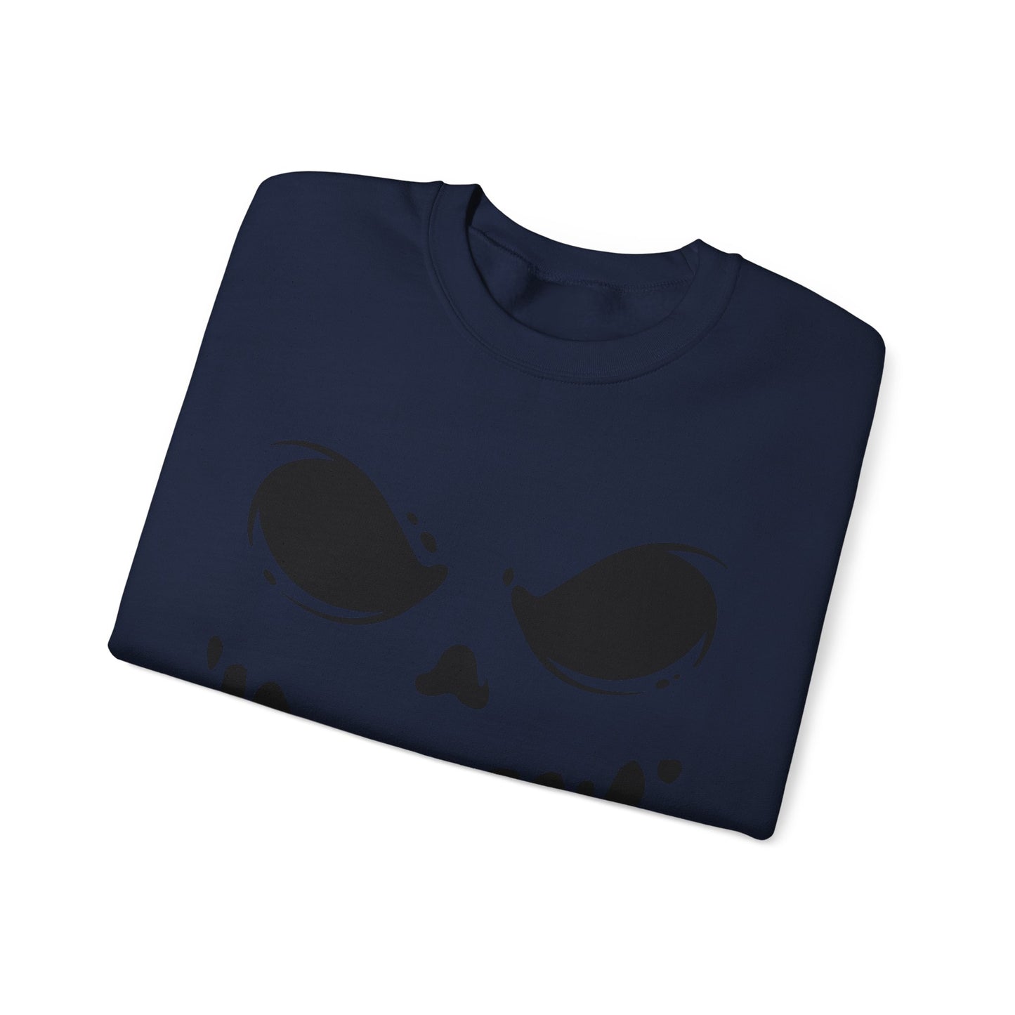 Ghoul Face- Graphic Print Unisex Heavy Blend™ Crewneck Sweatshirt