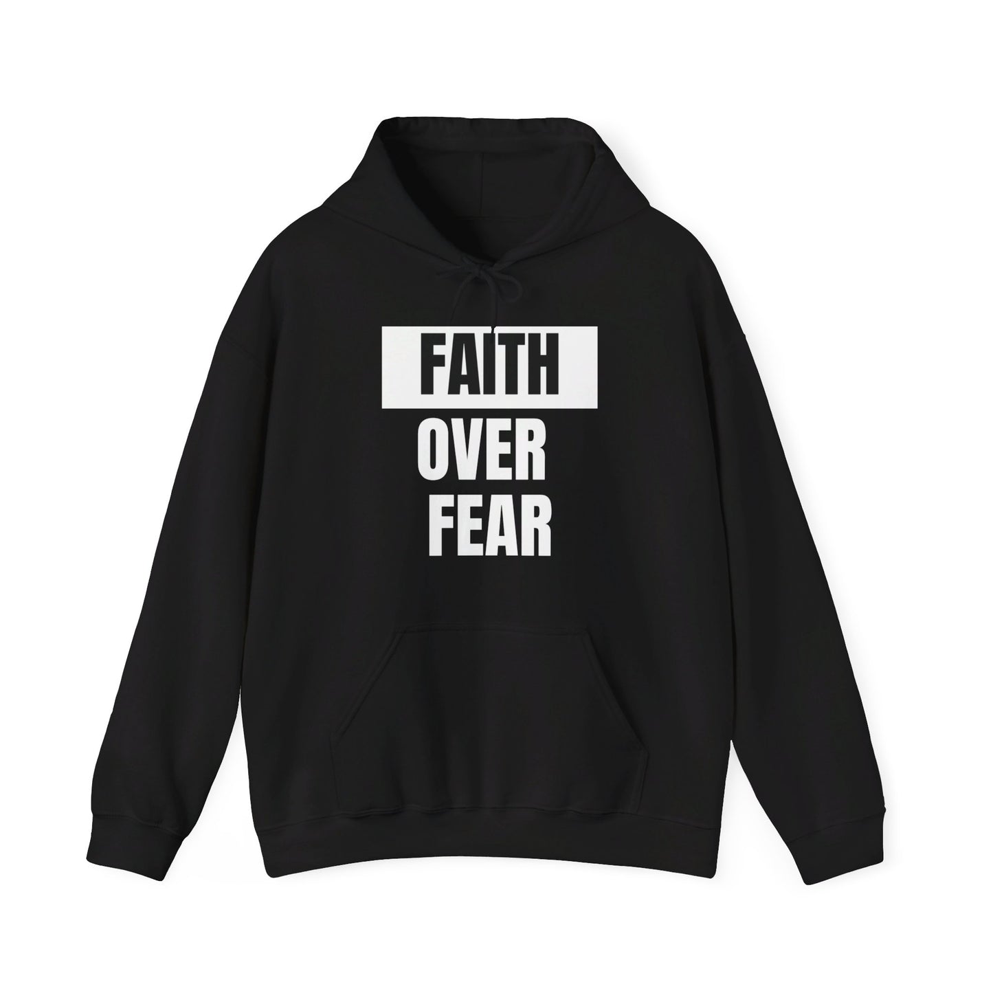 Faith Over Fear Unisex Heavy Blend™ Hooded Print Sweatshirt