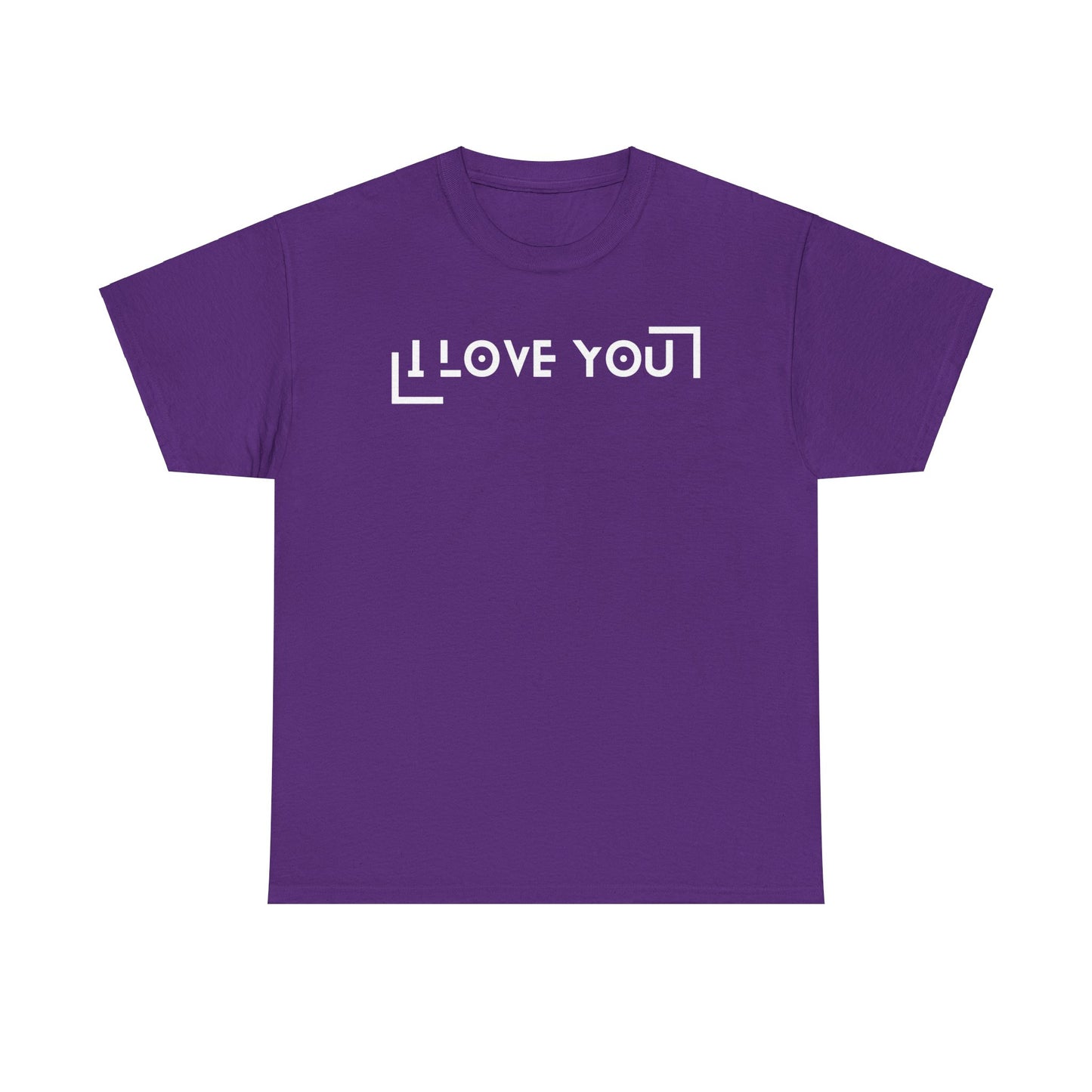 I Love You - Classic Graphic Print Unisex Heavy 100% Cotton Tee