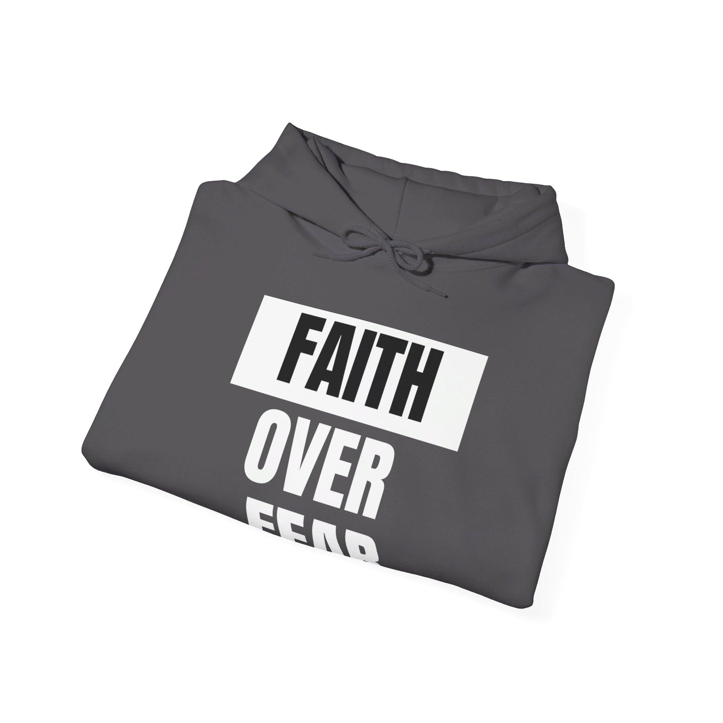 Faith Over Fear Unisex Heavy Blend™ Hooded Print Sweatshirt