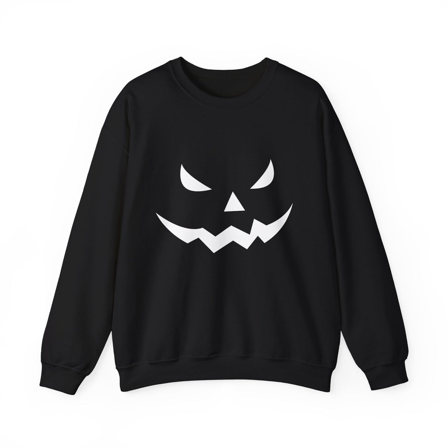 Pumpkin Face- Classic Graphic Print Unisex Heavy Blend™ Crewneck Sweatshirt